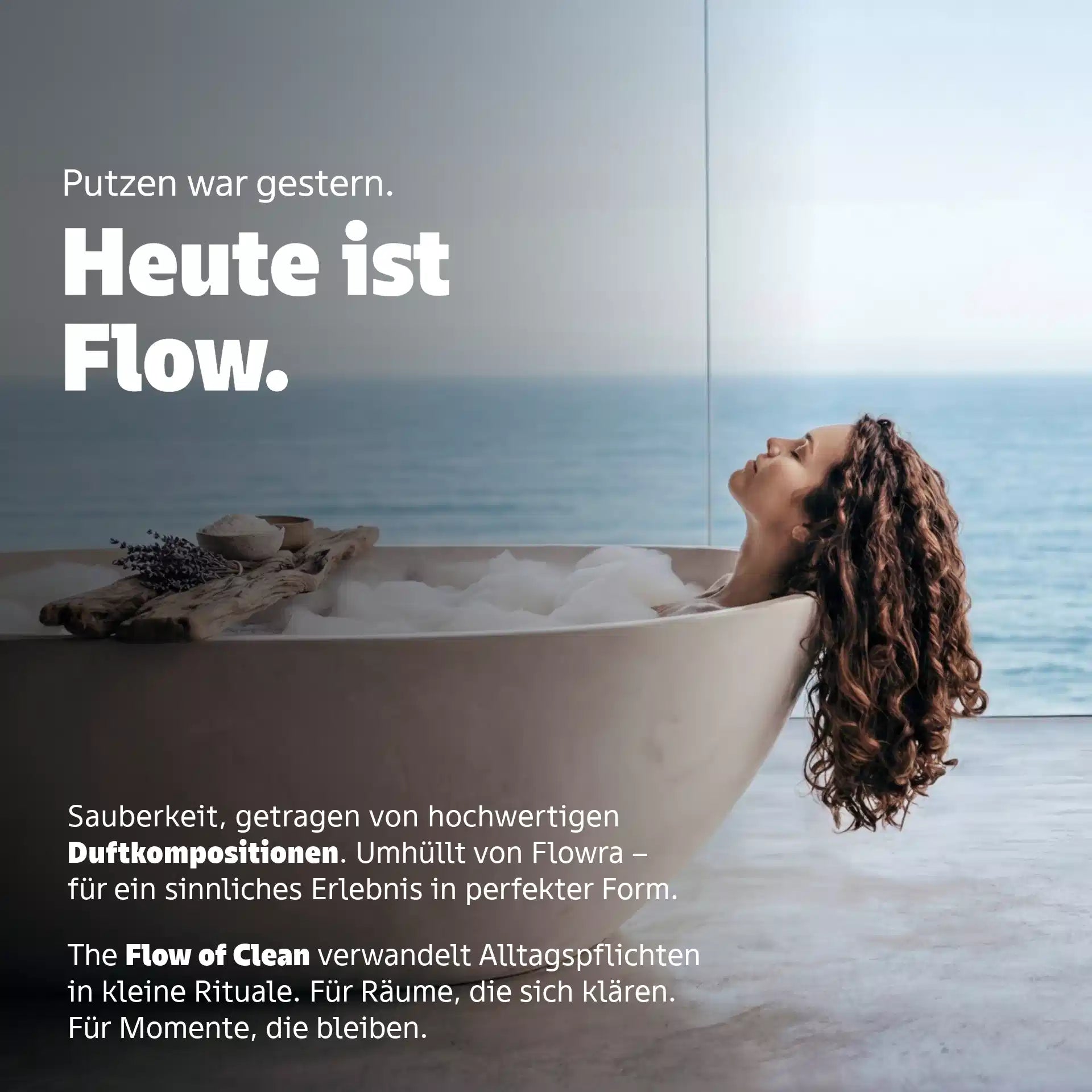 the flow of clean ocean fresh