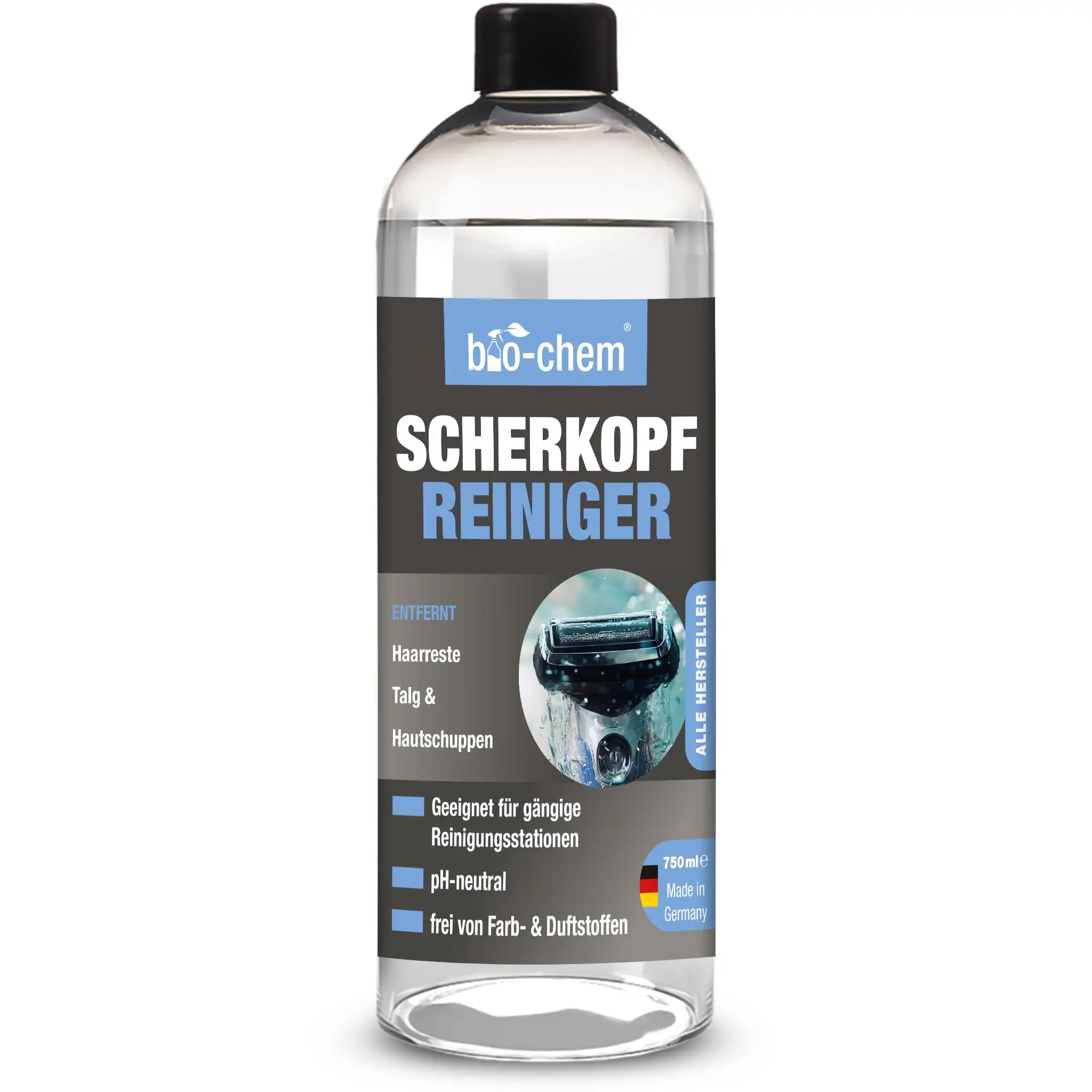 Scherkopfreiniger von bio‑chem – Flasche mit Etikett, pH-neutral, 750 ml – Artikel 9100004