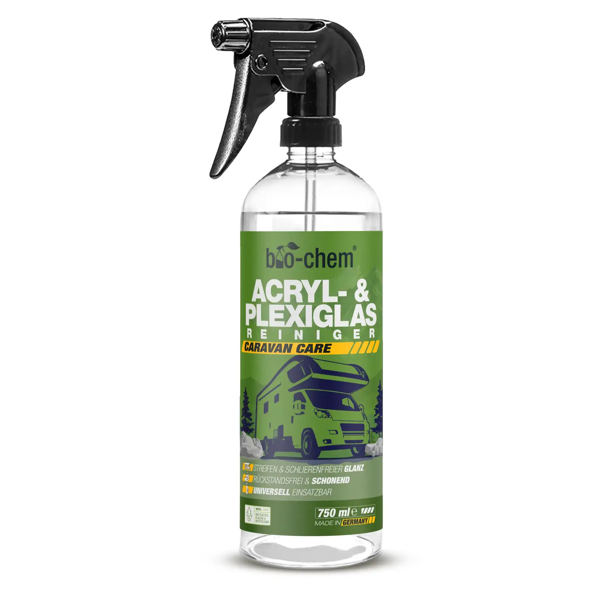 Acryl- & Plexiglasreiniger 750 ml – Caravan Care, streifenfreier Glanz