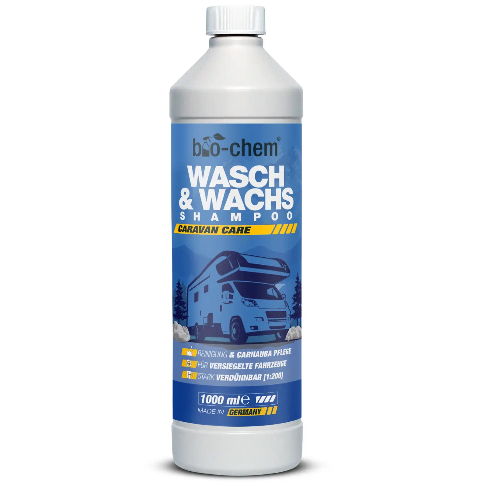 Wasch & Wachs Shampoo von bio-chem, 1000 ml