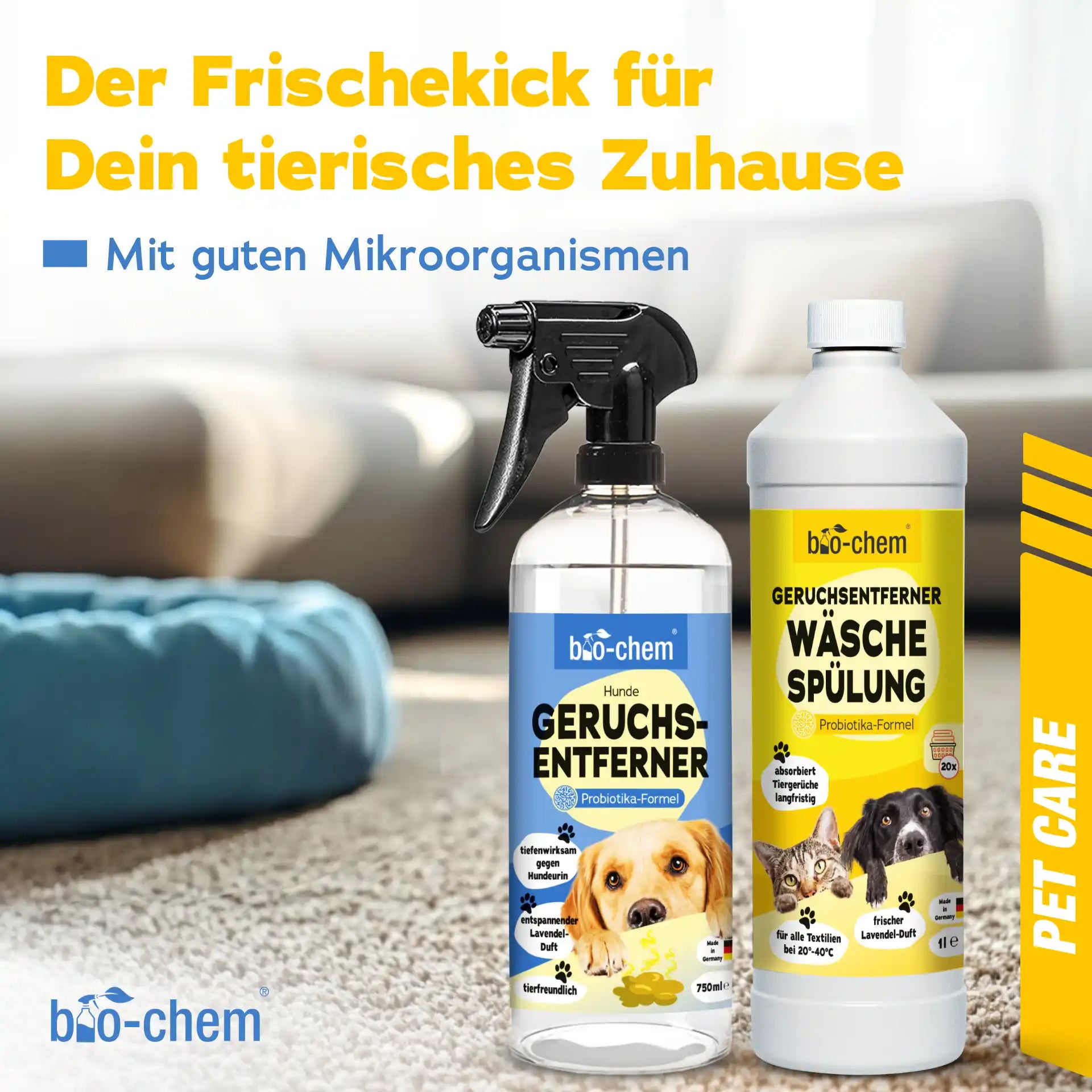 Geruchsentferner Hund + Wäschespülung (2-teilig)
