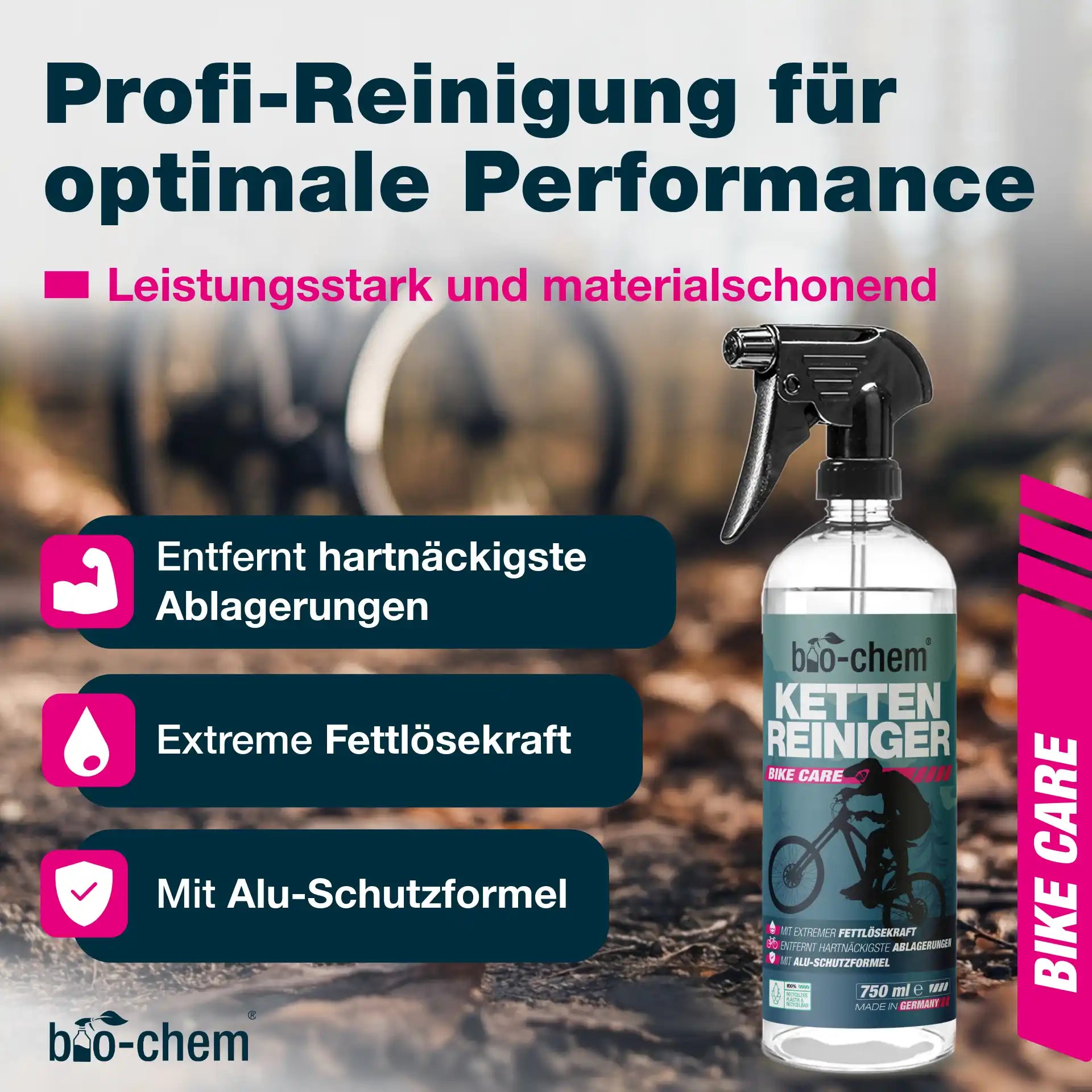 Kettenreiniger Fahrrad (750 ML + Zubehör)
