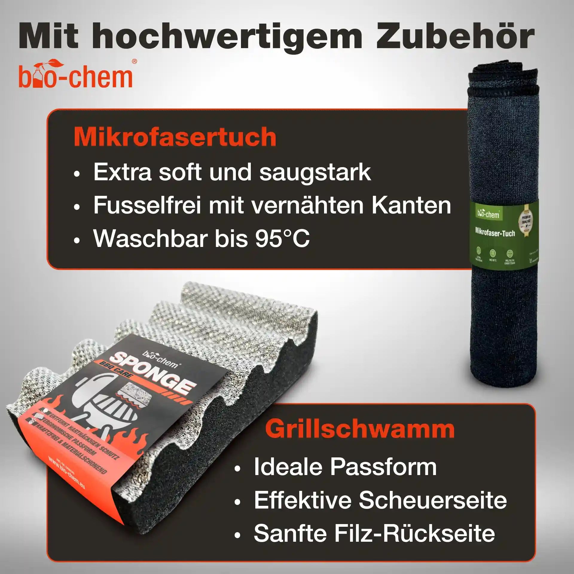 Grillreinigungs Rauchharz-Set (BASIC 4-teilig)