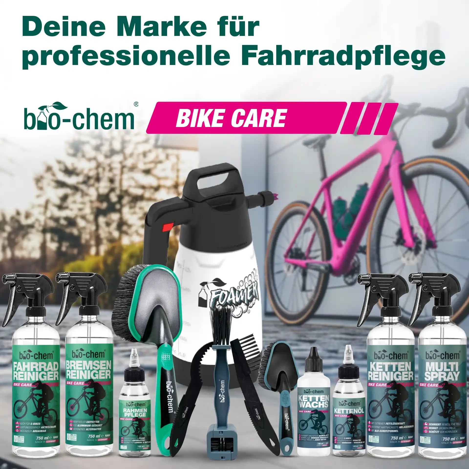 bio-chem Bike Care: Profi-Produkte für die Fahrradpflege.