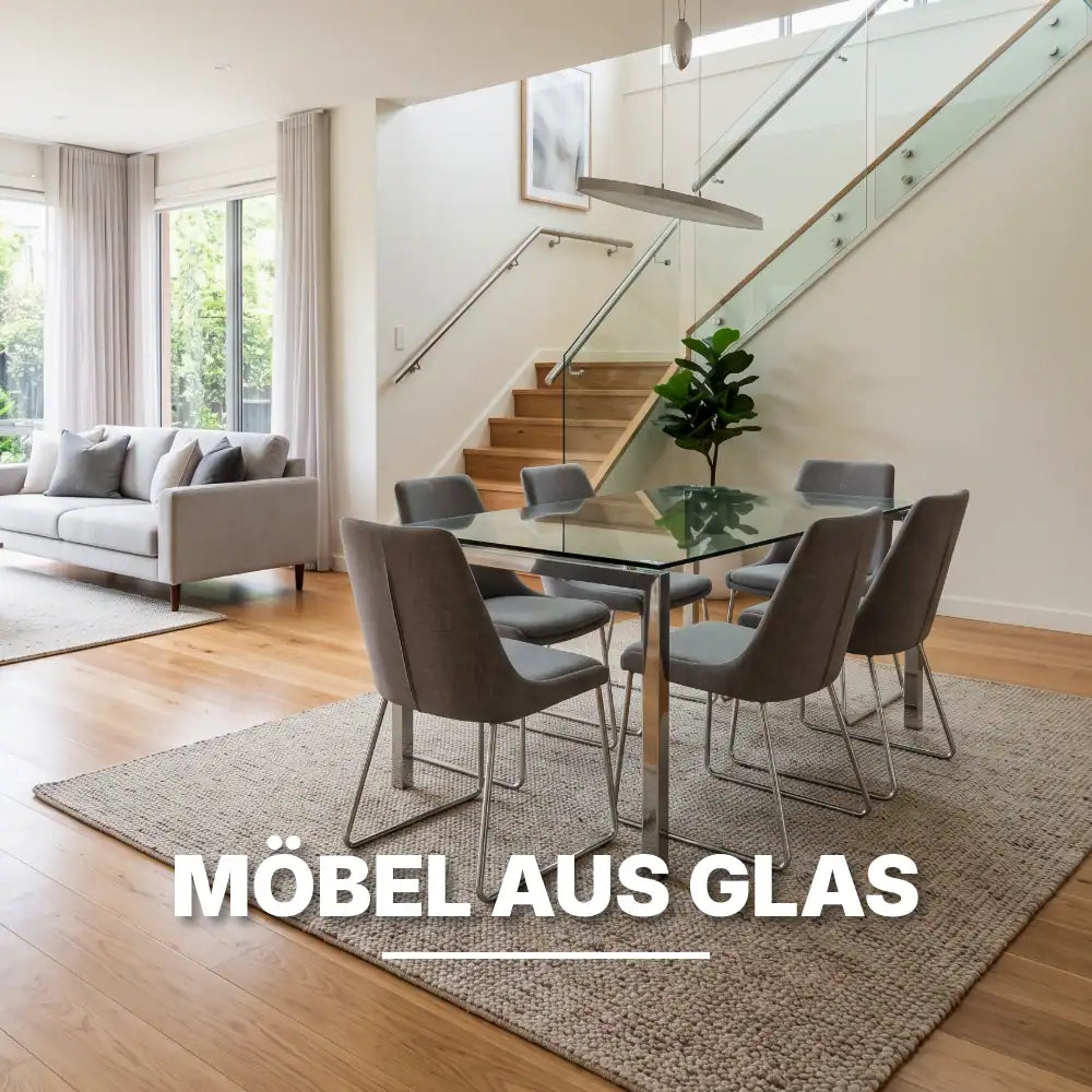 Glasreiniger Anwendung Glasmöbel Geländer