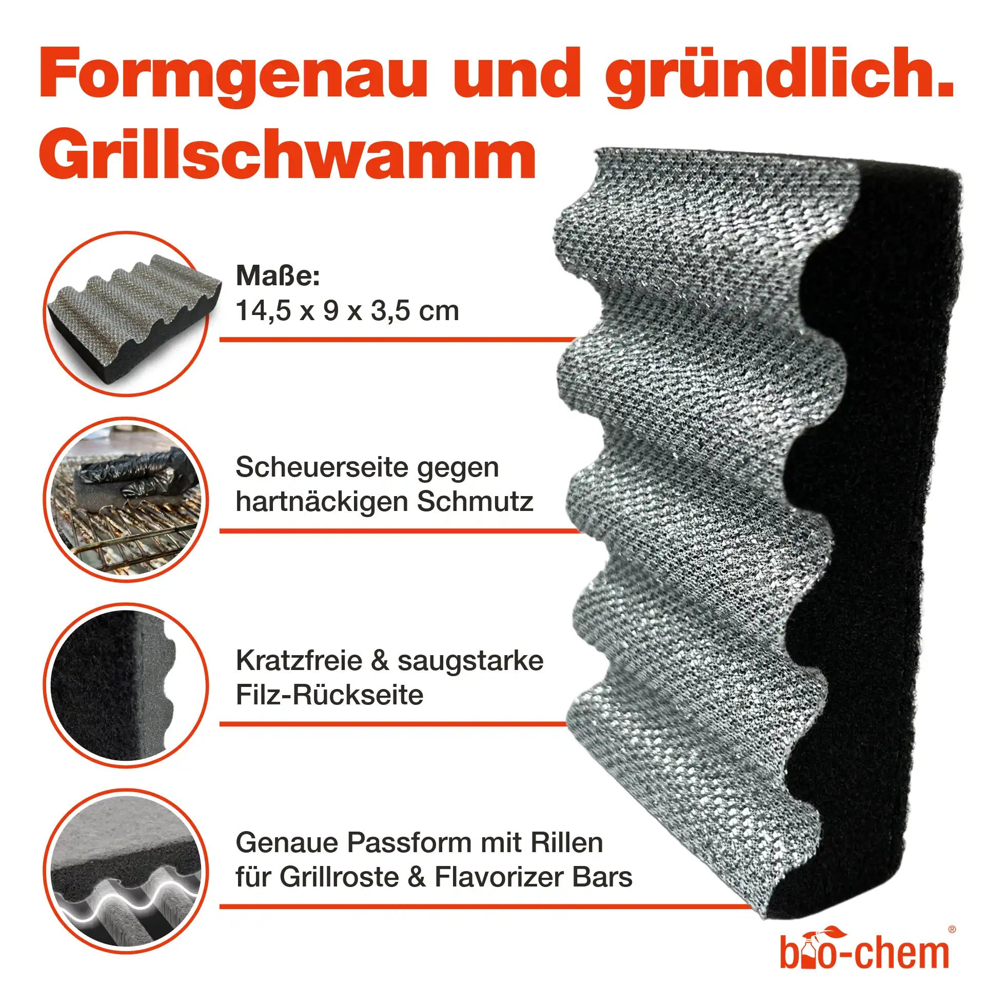 Grillreinigung Zubehör (DUO 2-teilig)