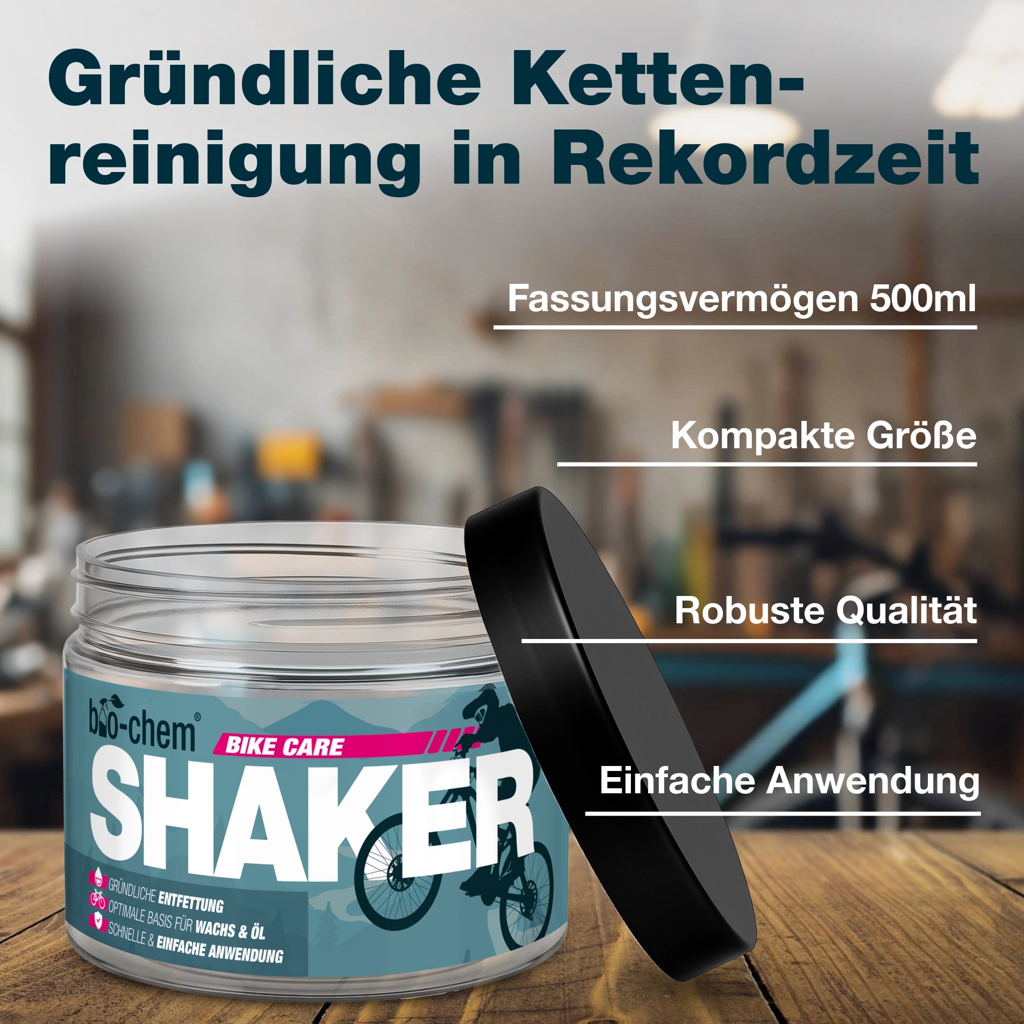 Shaker - Behälter zur Kettenreinigung