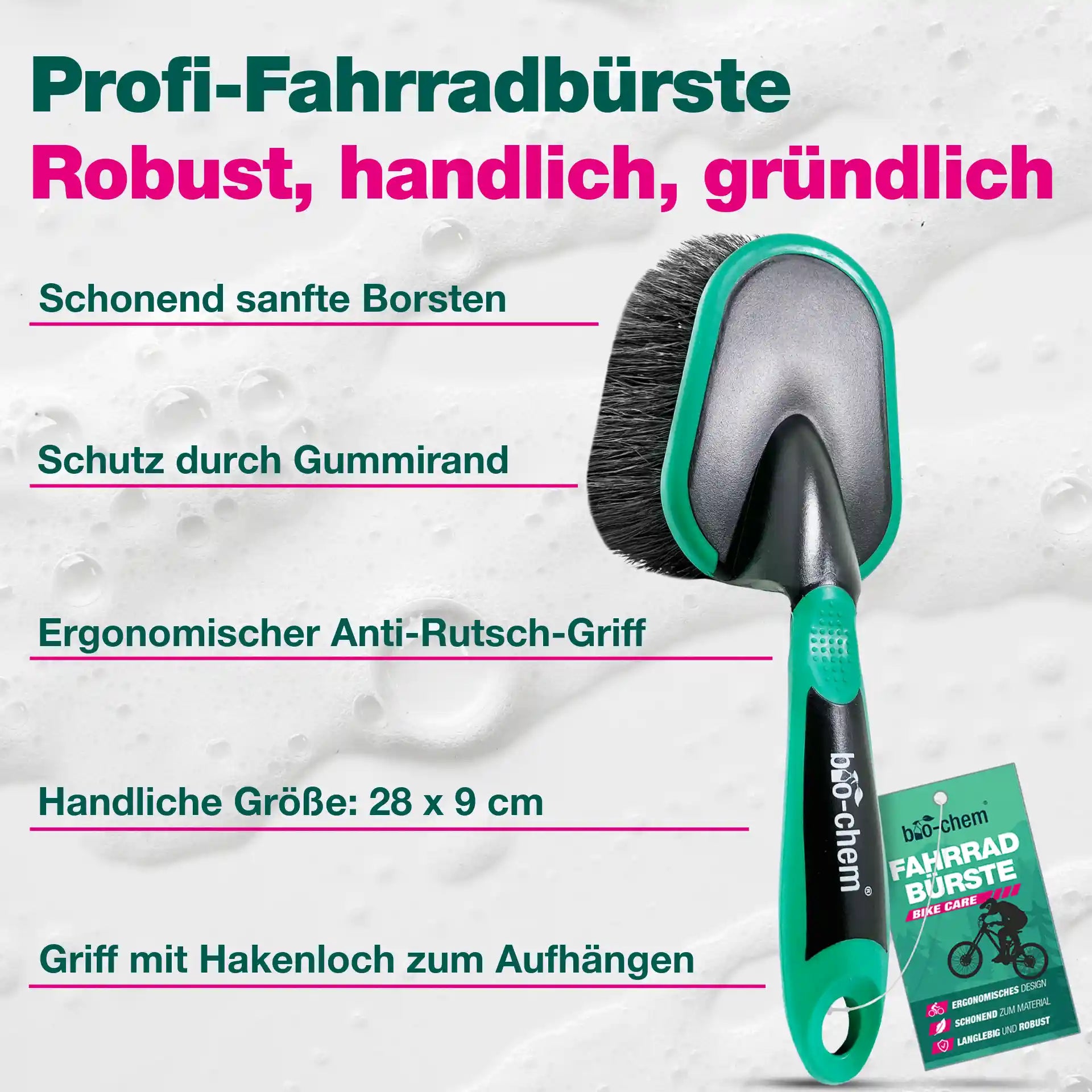 bio-chem Fahrradbürste schonend sanfte Borsten