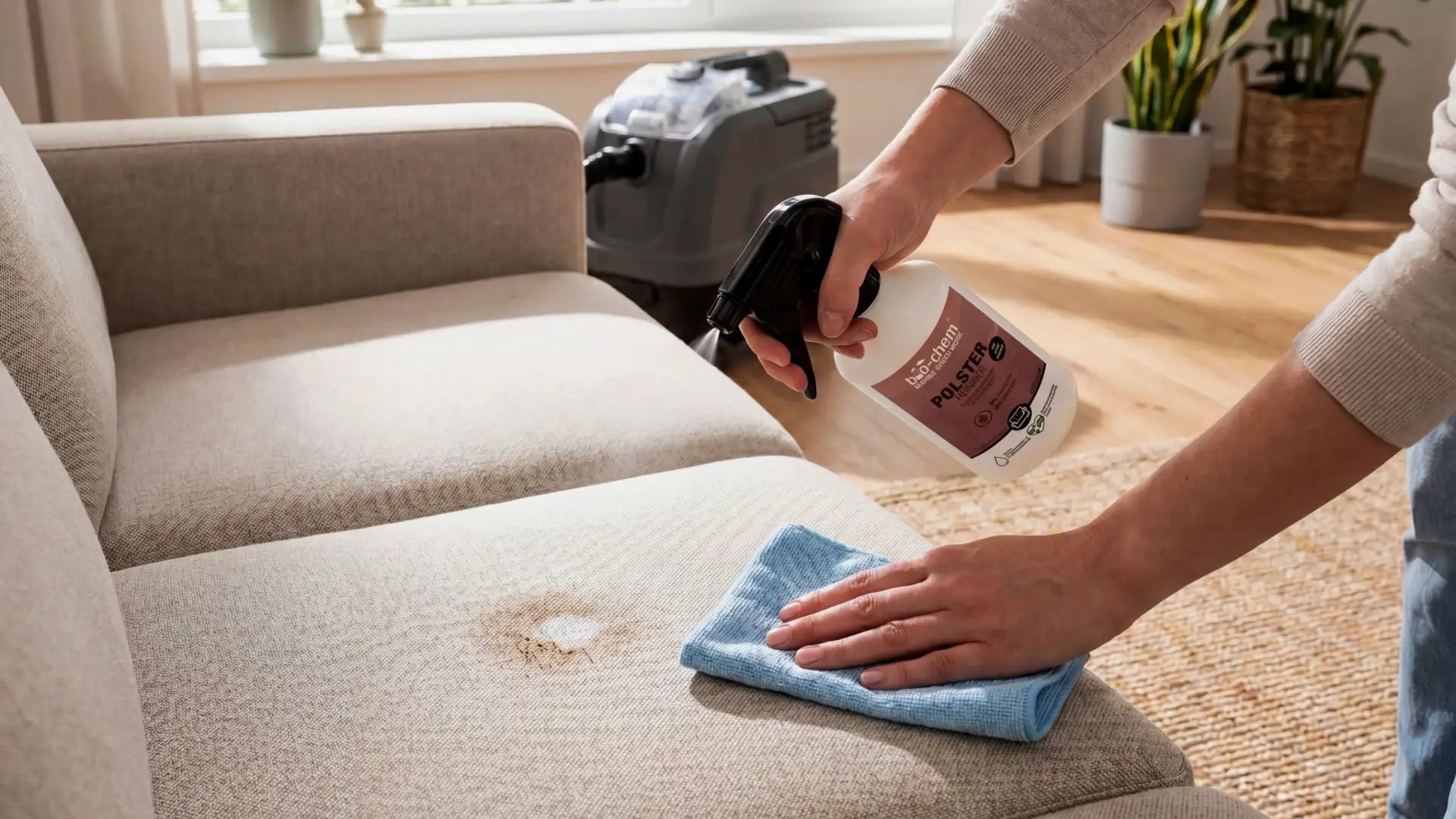 Wie sinnvoll ist ein Polsterreiniger? Wann sich Gerät, Sprühflasche oder Hausmittel wirklich lohnen