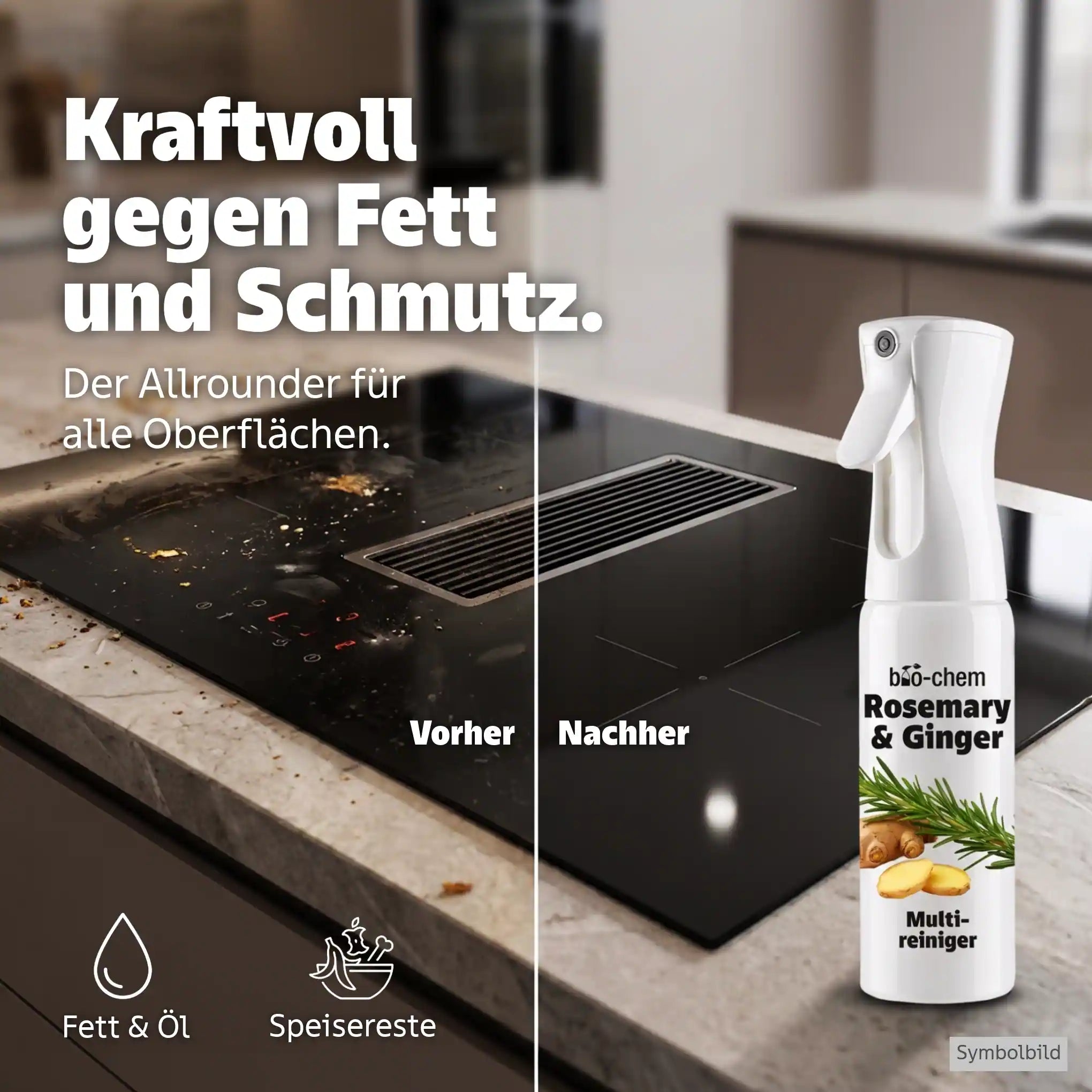 multireiniger kochfeld fett schlieren