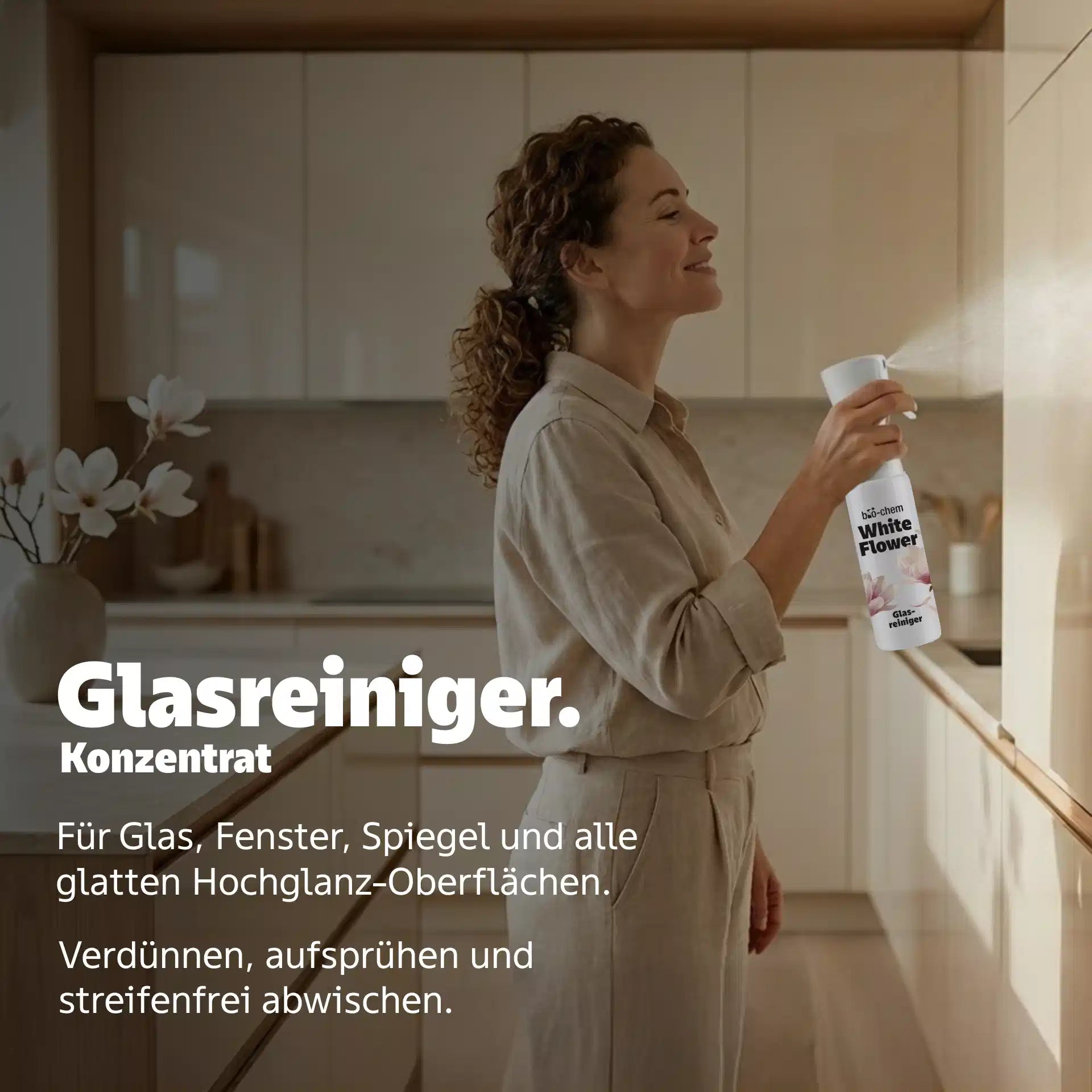 glasreiniger white flower anwendung