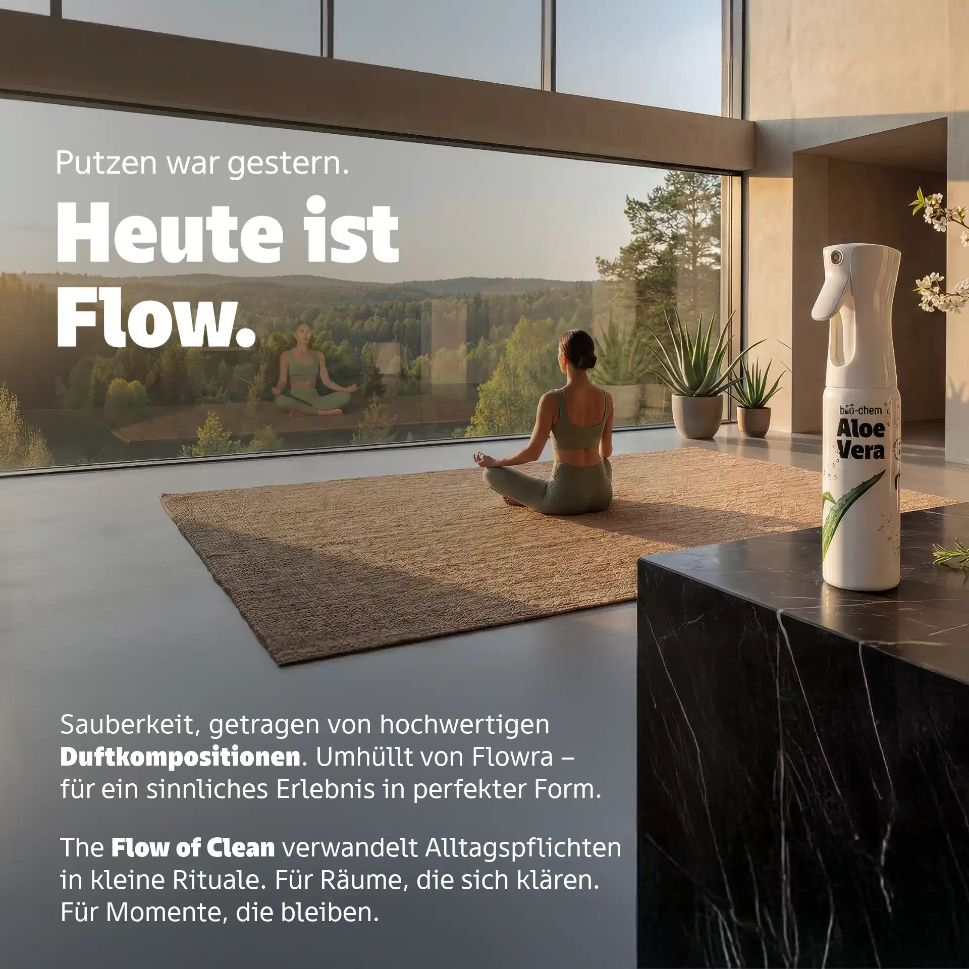 the flow of clean duftreiniger routine putzen