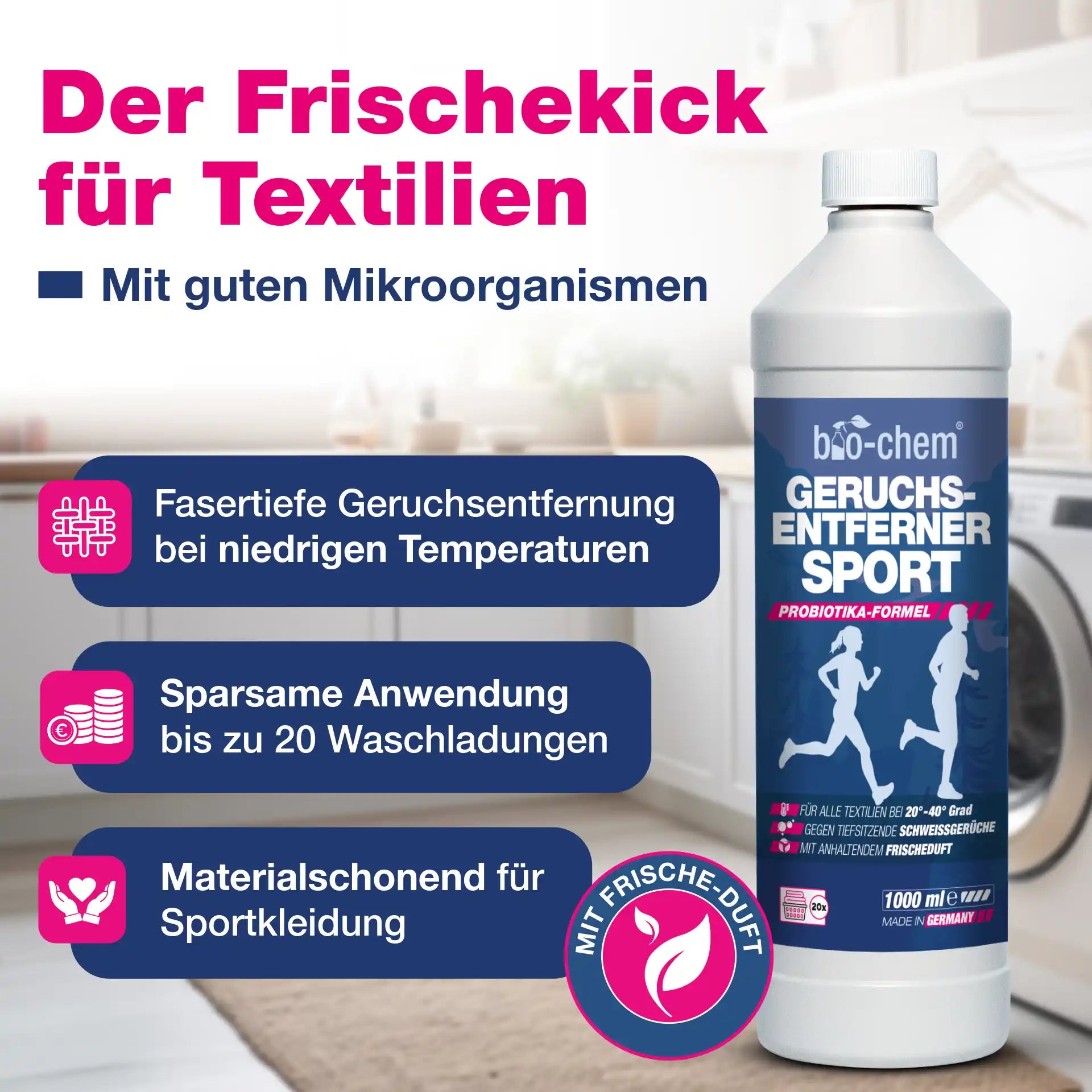 Vorteile Geruchsentferner Wäsche Sport