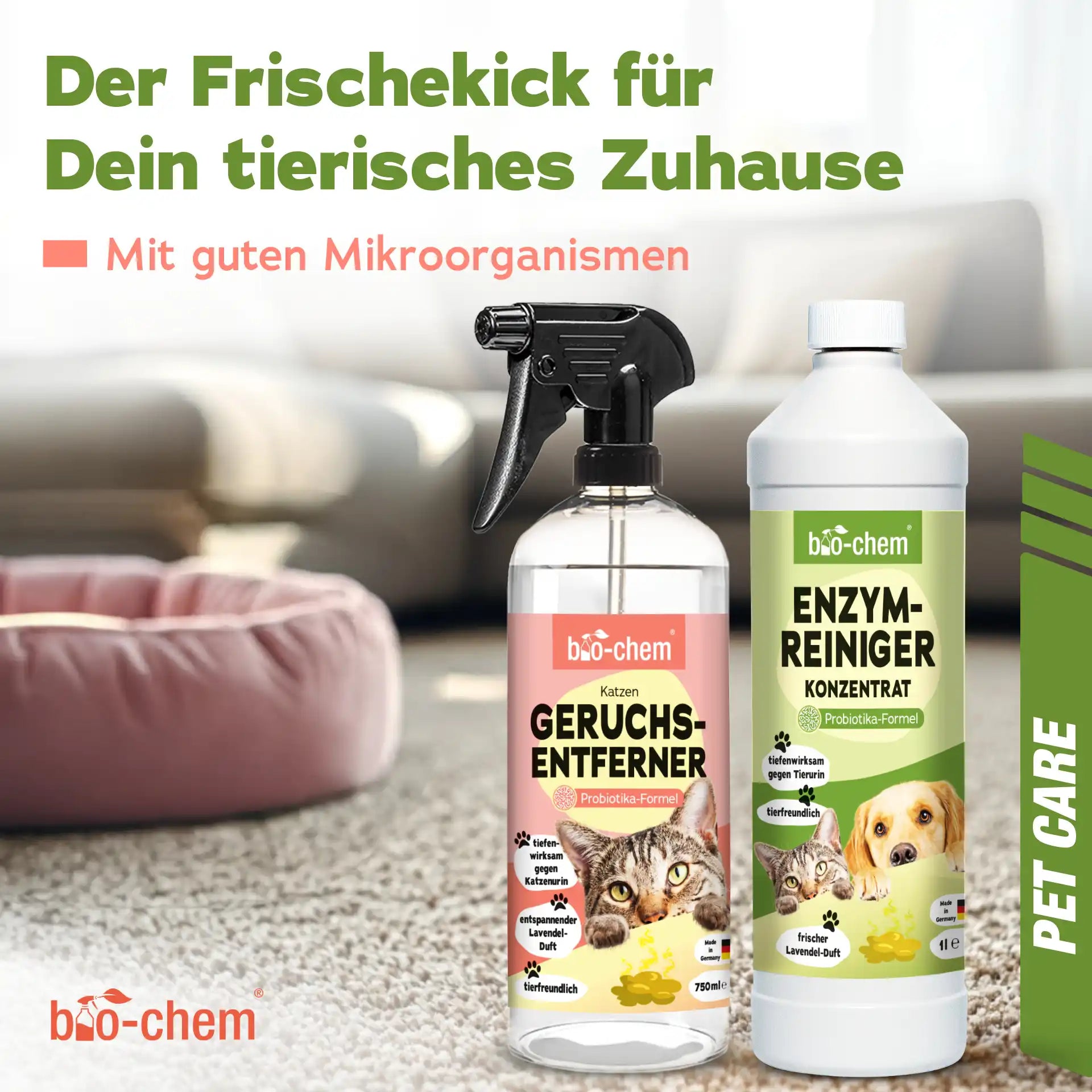 Enzymreiniger + Geruchsentferner Katze (2-teilig)