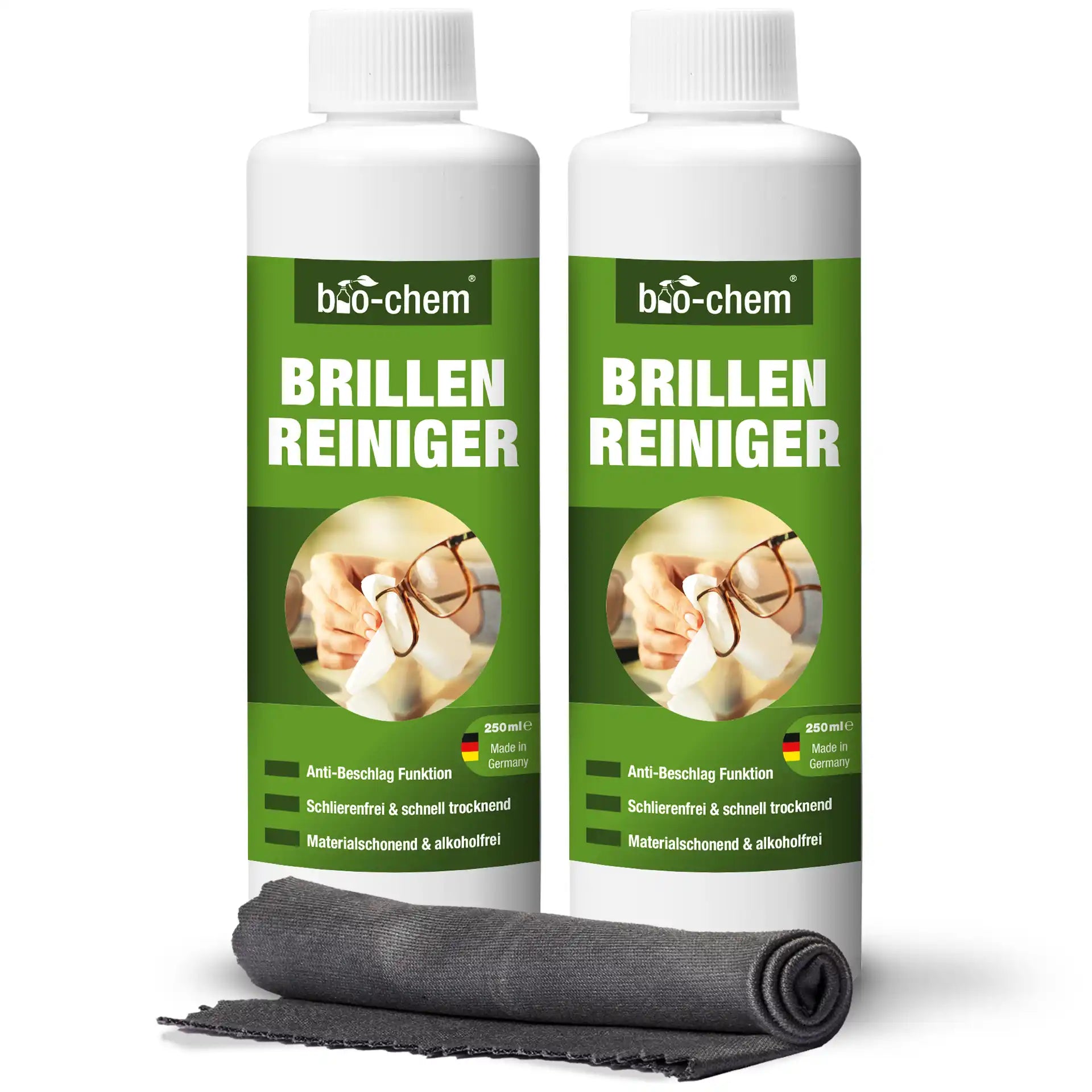 Brillenreiniger (2x 250 ML + Tuch)