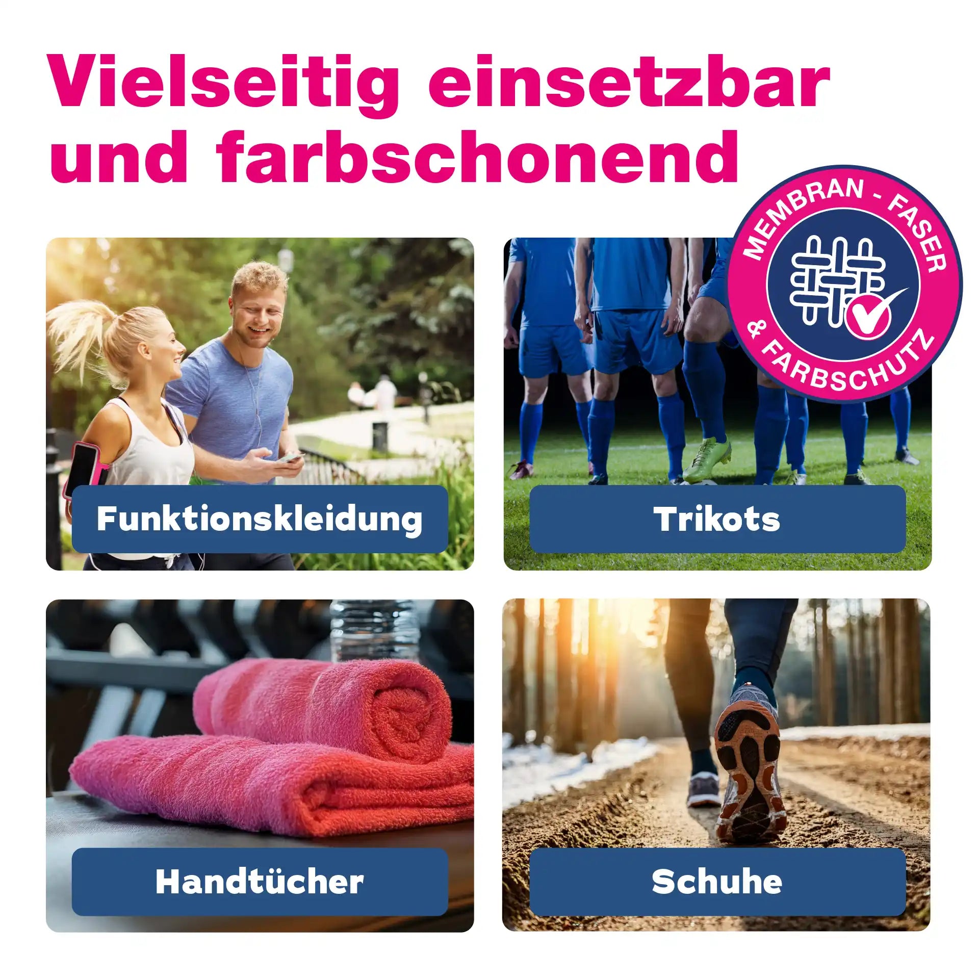 Vielseitig für Funktionskleidung Trikots Handtücher Schuhe