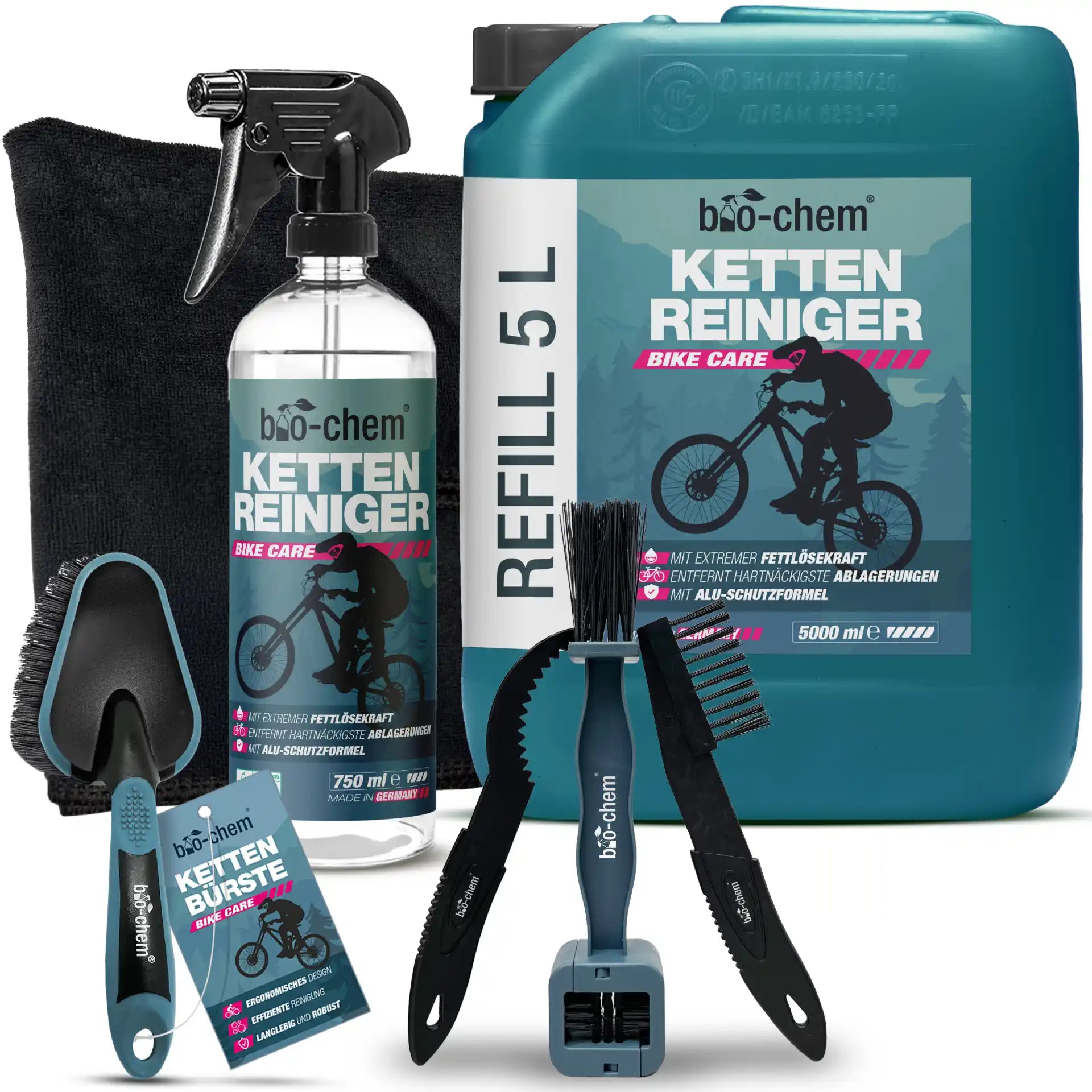 Kettenreiniger Fahrrad (5,75 Liter + Zubehör)