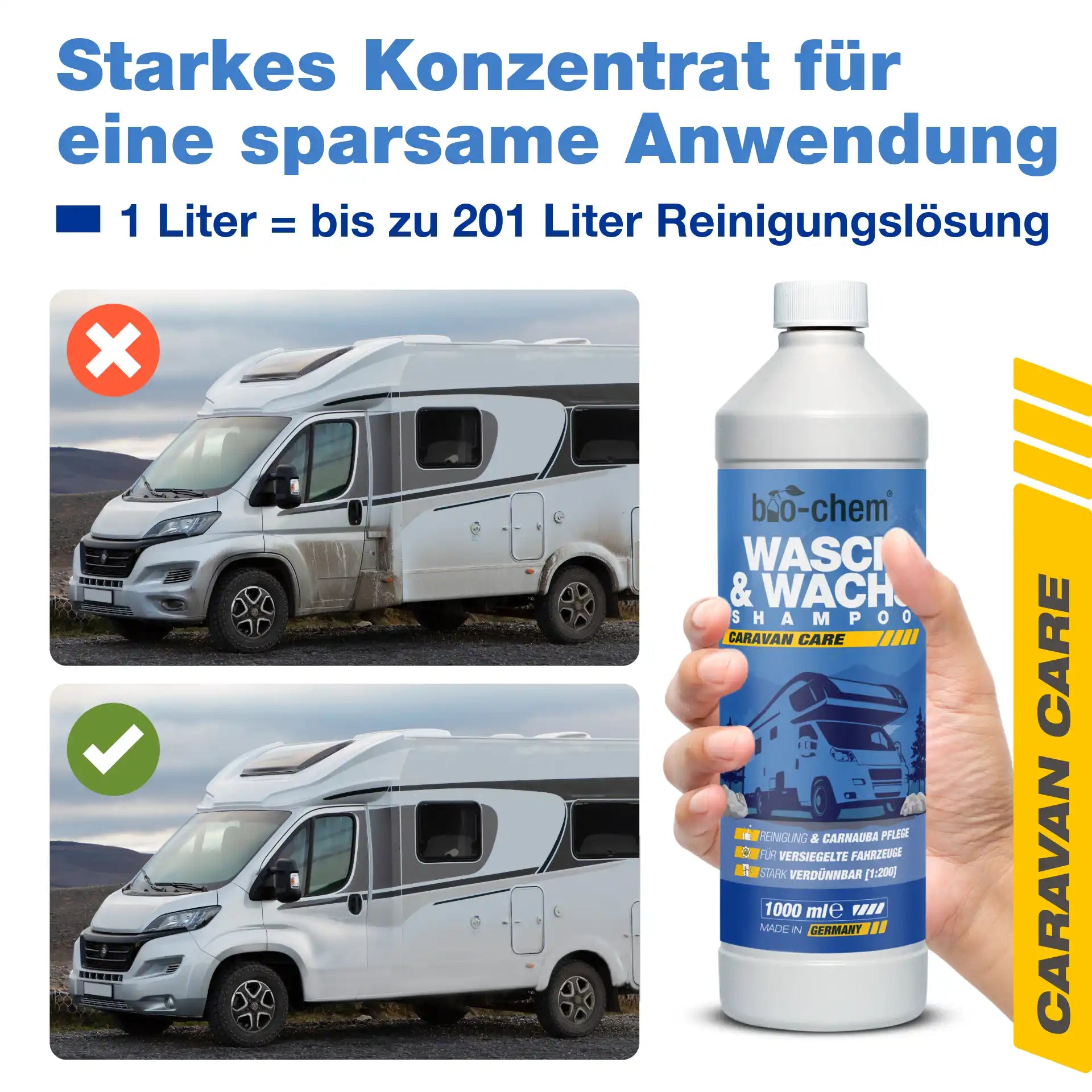Wasch & Wachs Shampoo (1 L)