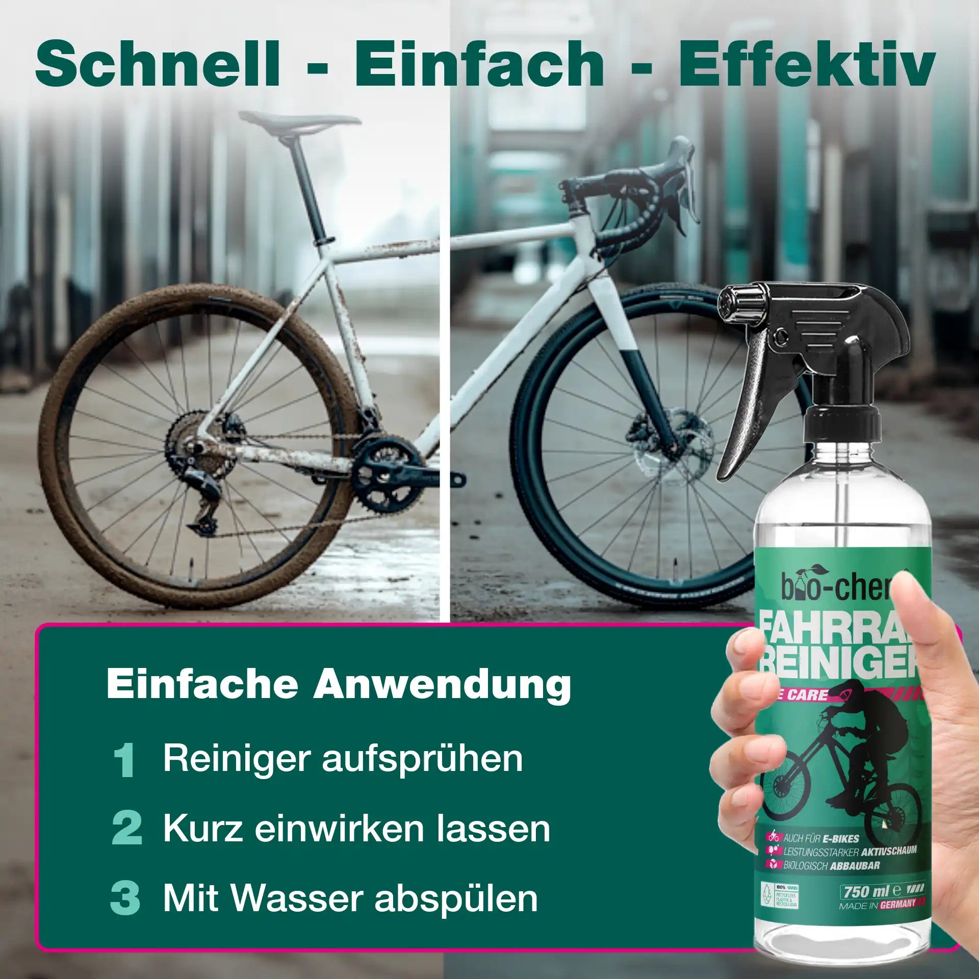 bio-chem Fahrradreiniger starke gegen Schmutz sanft zum Material