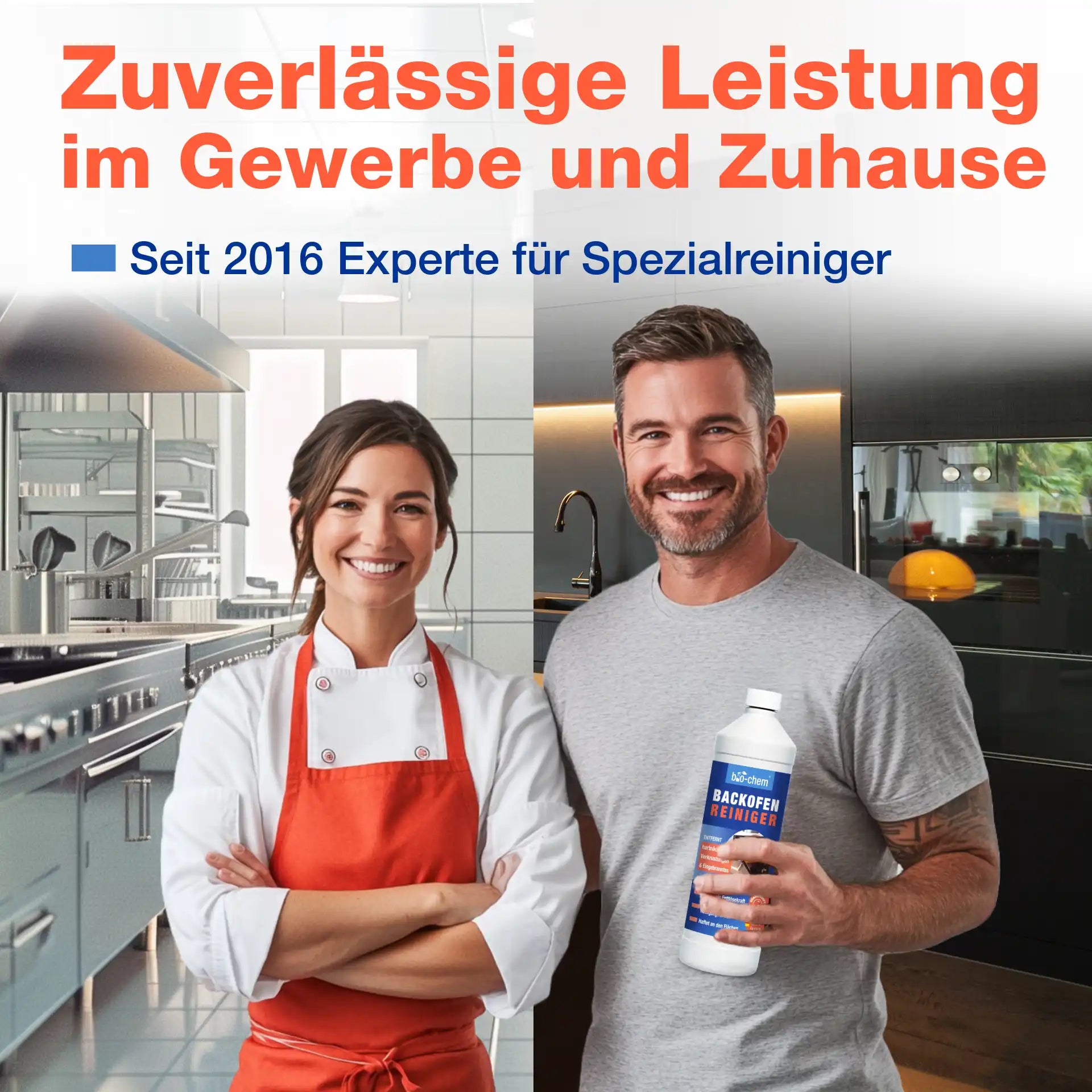 Backofen Reiniger mit Pinsel (1 L)