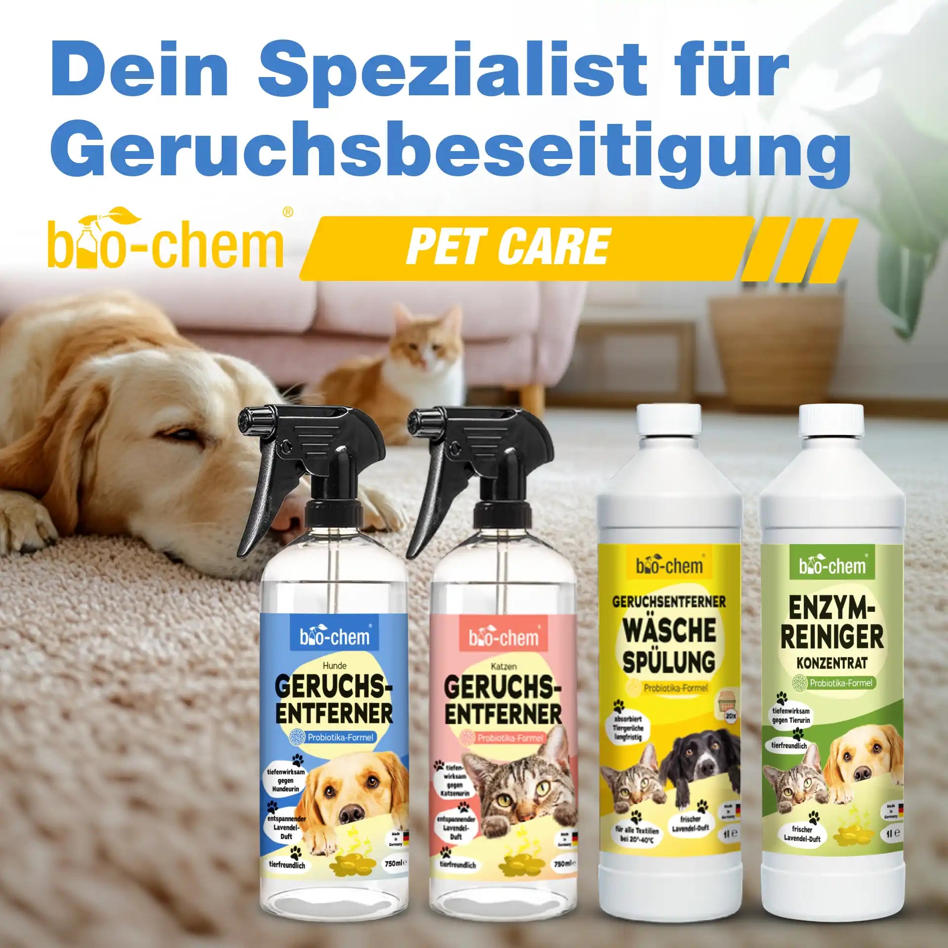 Geruchsentferner Hund + Wäschespülung (2-teilig)