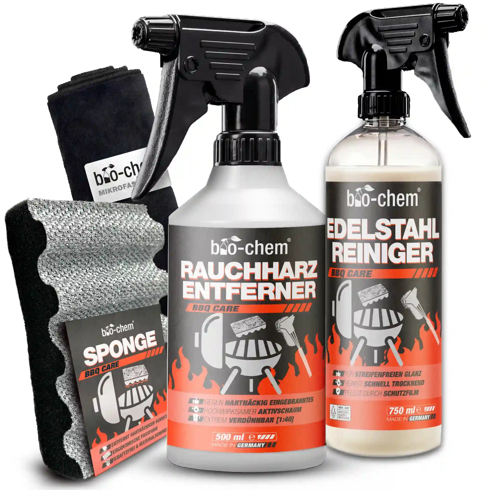 Grillreinigungs Rauchharz-Set (BASIC 4-teilig)