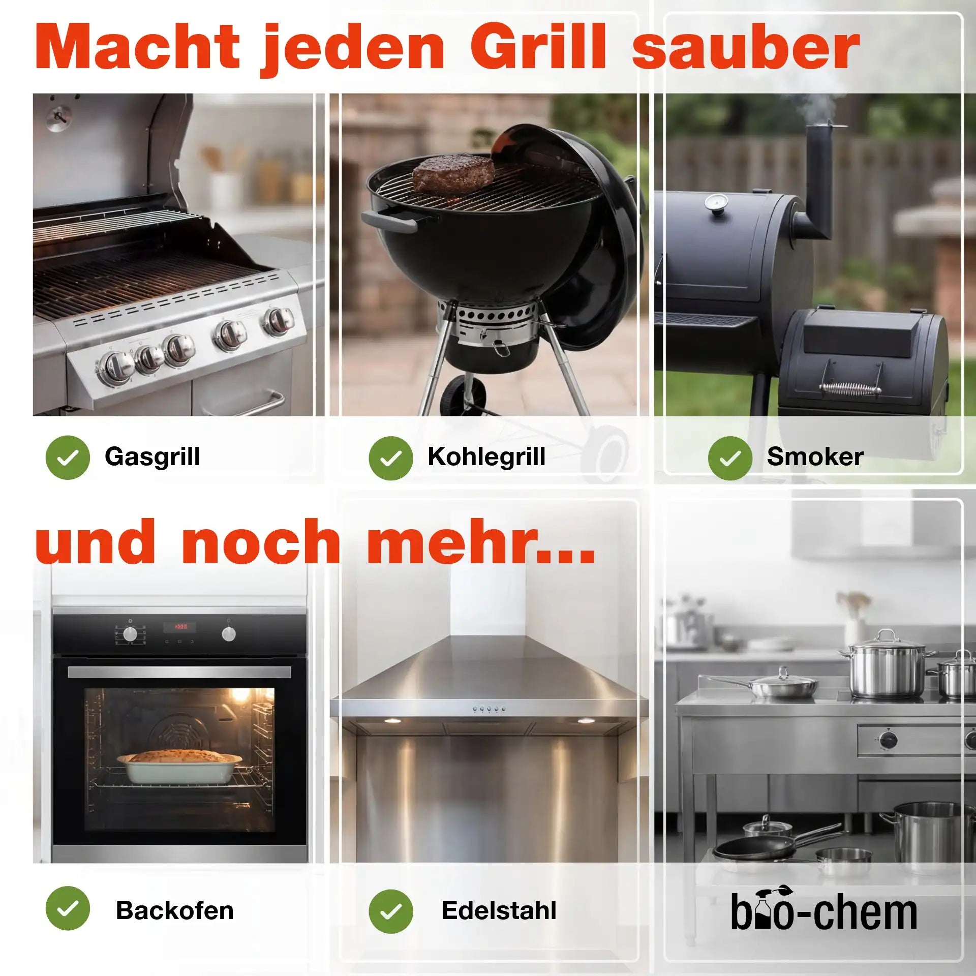 Grillreinigungs Rauchharz-Set (BASIC 4-teilig)