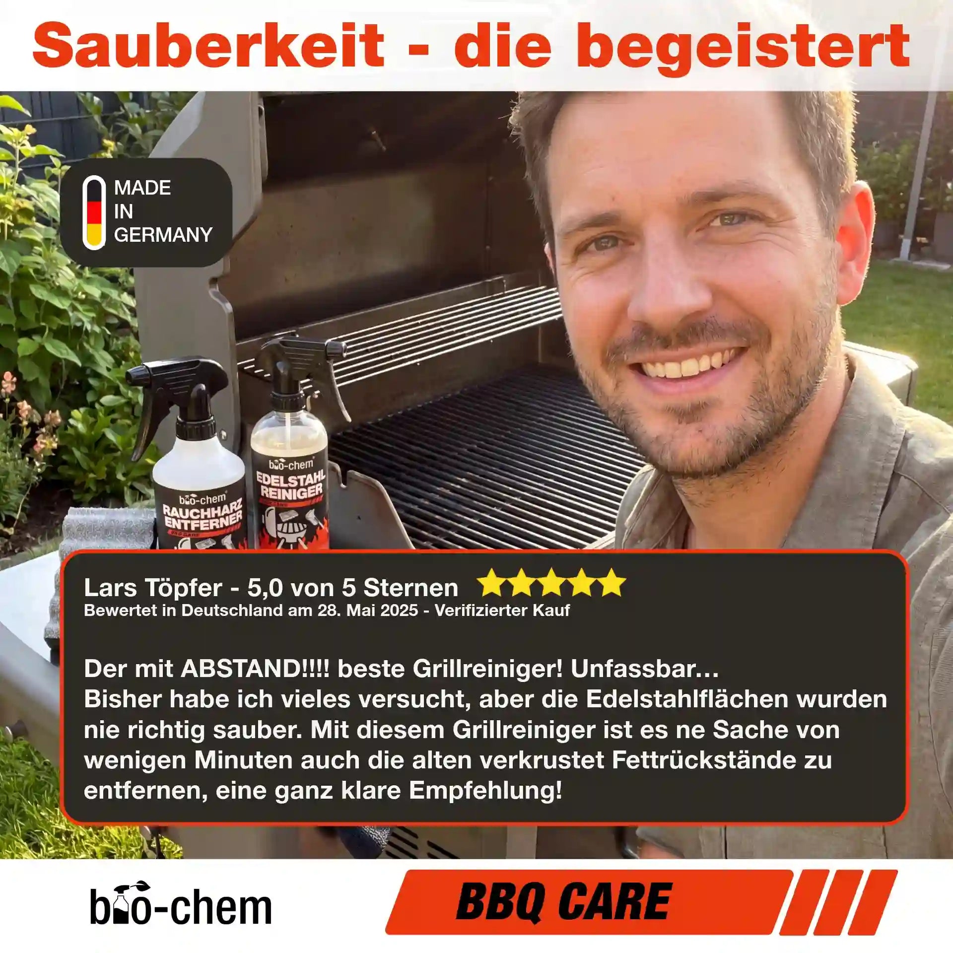 Grillreinigungs Rauchharz-Set (BASIC 4-teilig)
