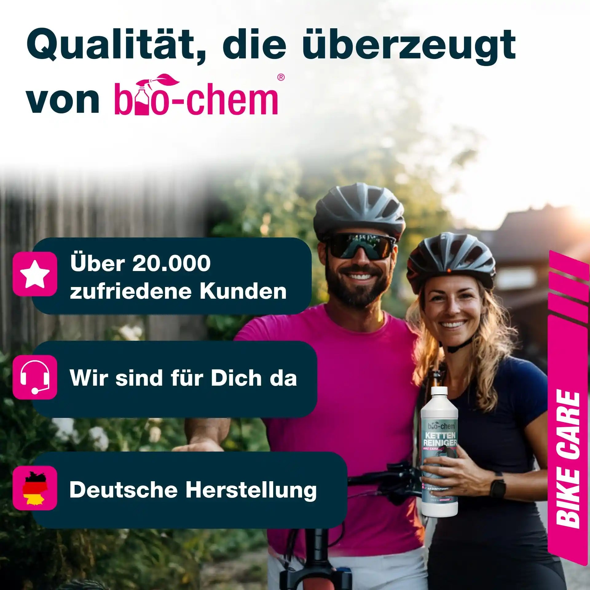 Fahrradpflege Made in Germany: Über 20.000 zufriedene Kunden.