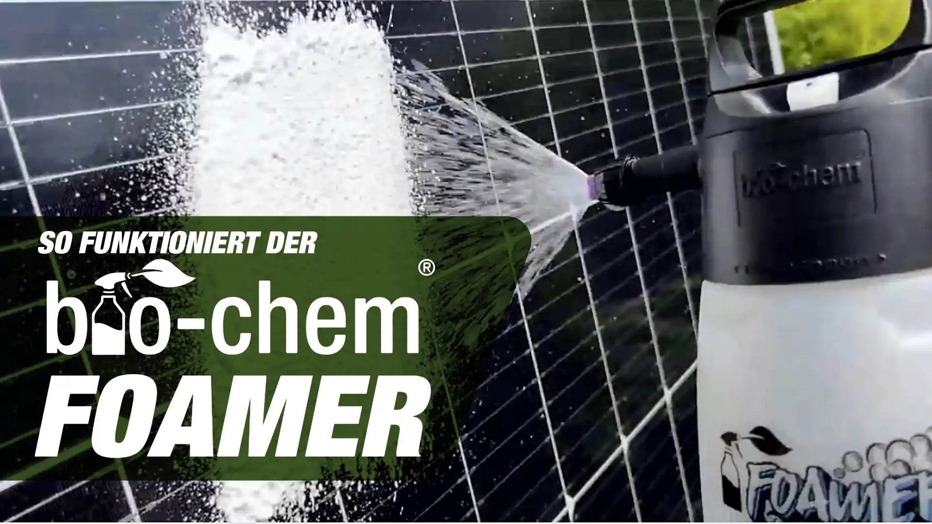 Reinigen mit Schaum