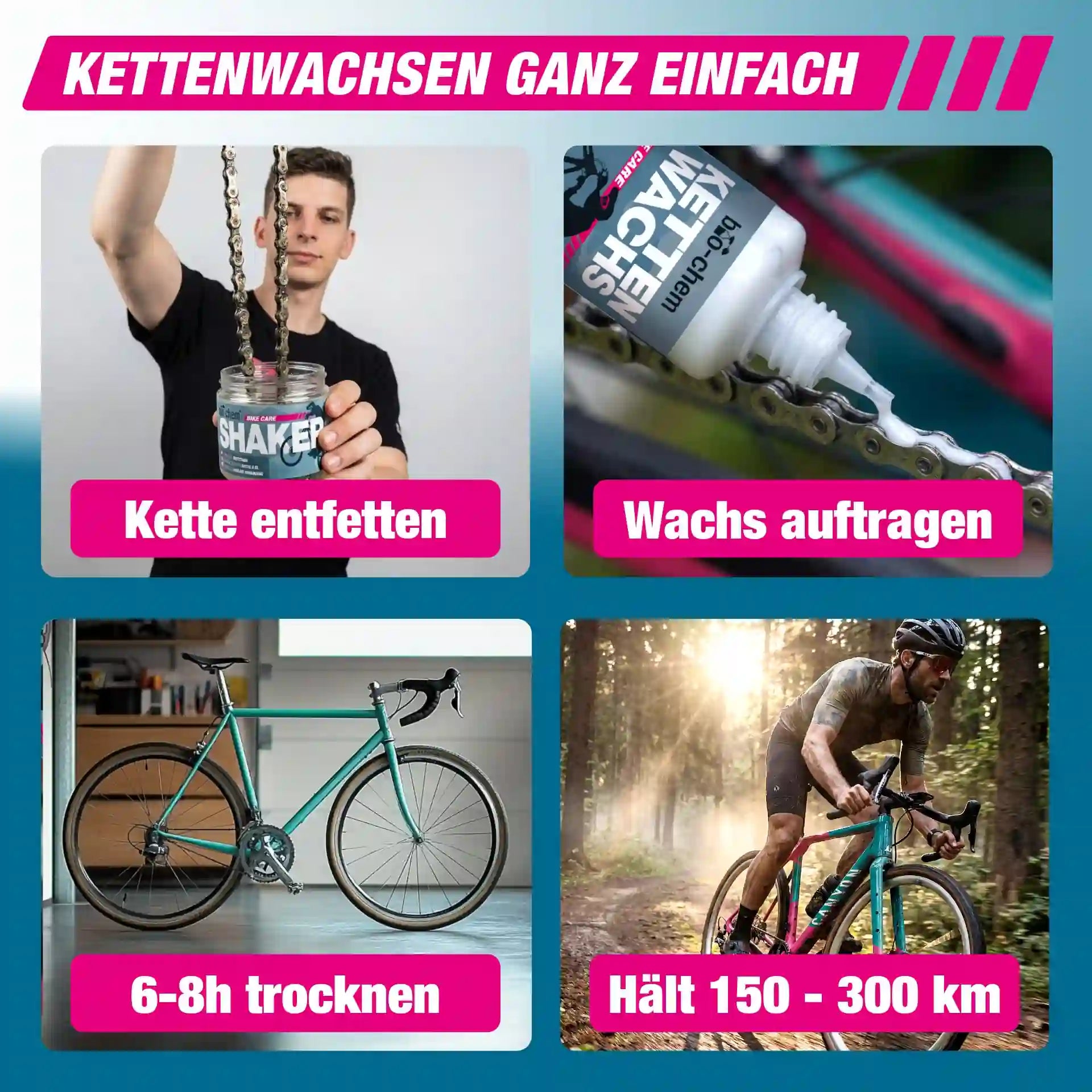 Anwendung Kettenwachs bio-chem