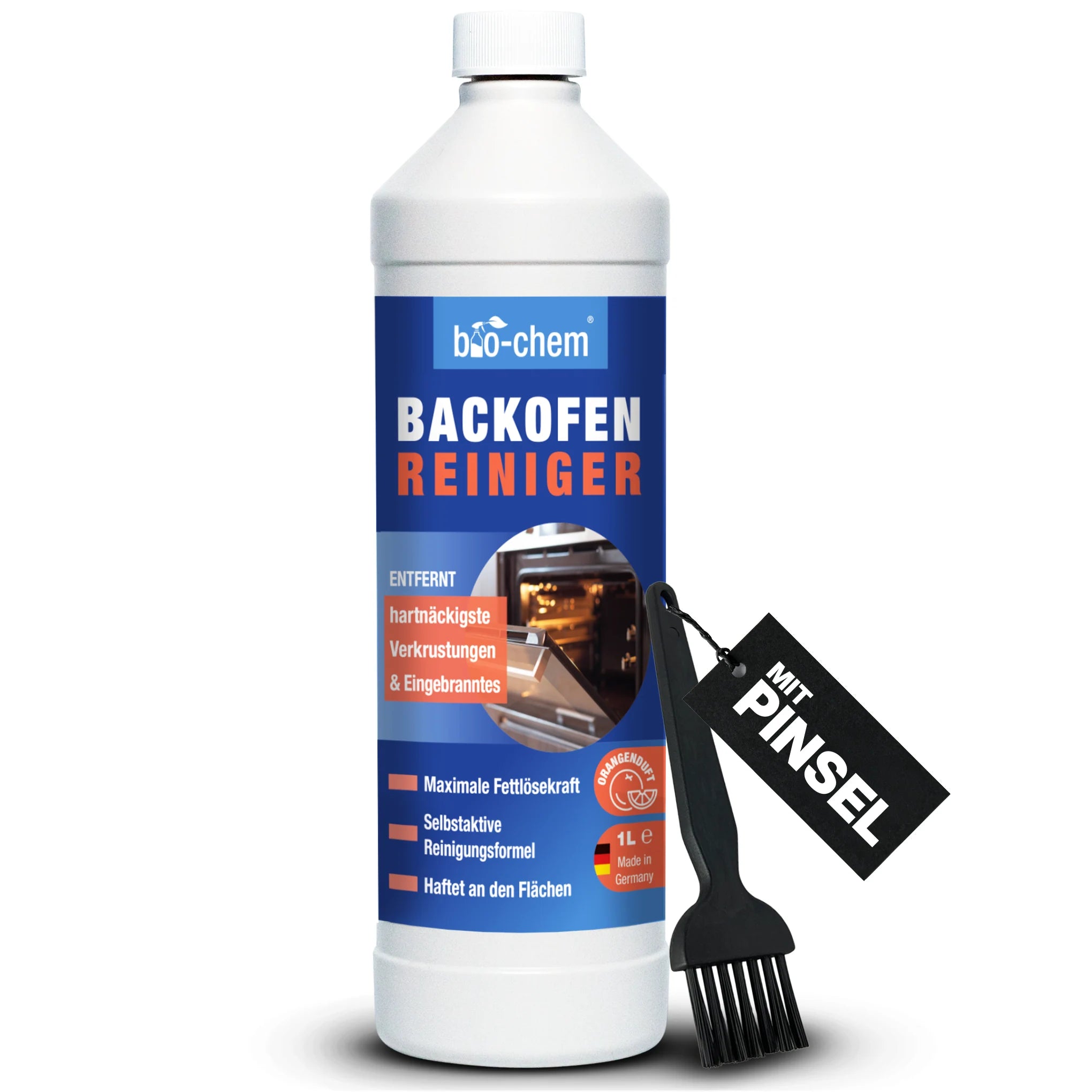 Backofen Reiniger mit Pinsel (1 L)