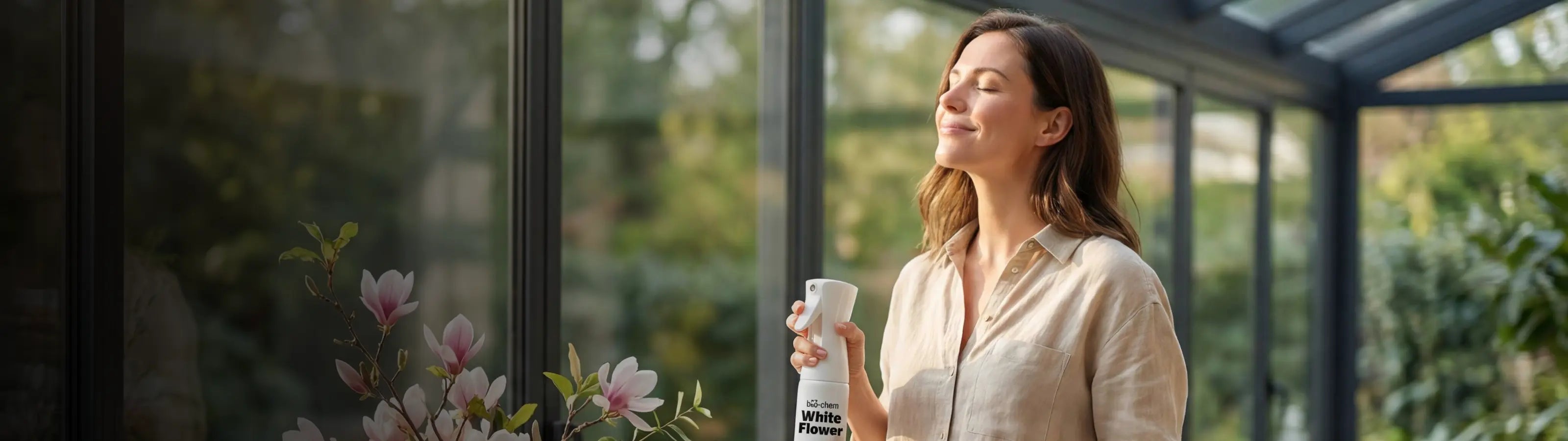 The Flow of Clean - White Flower Frau