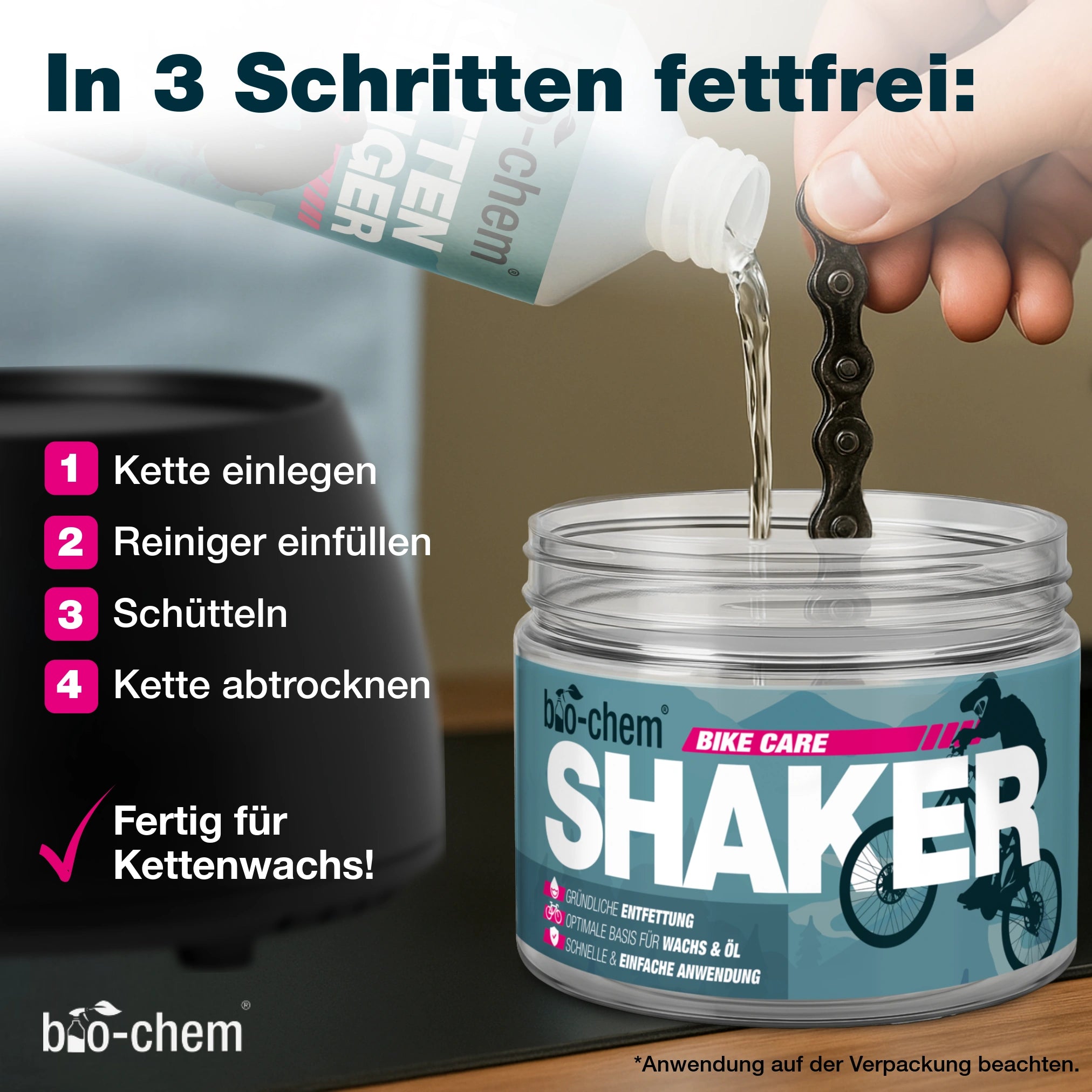 Kettenreiniger PreWax-Set