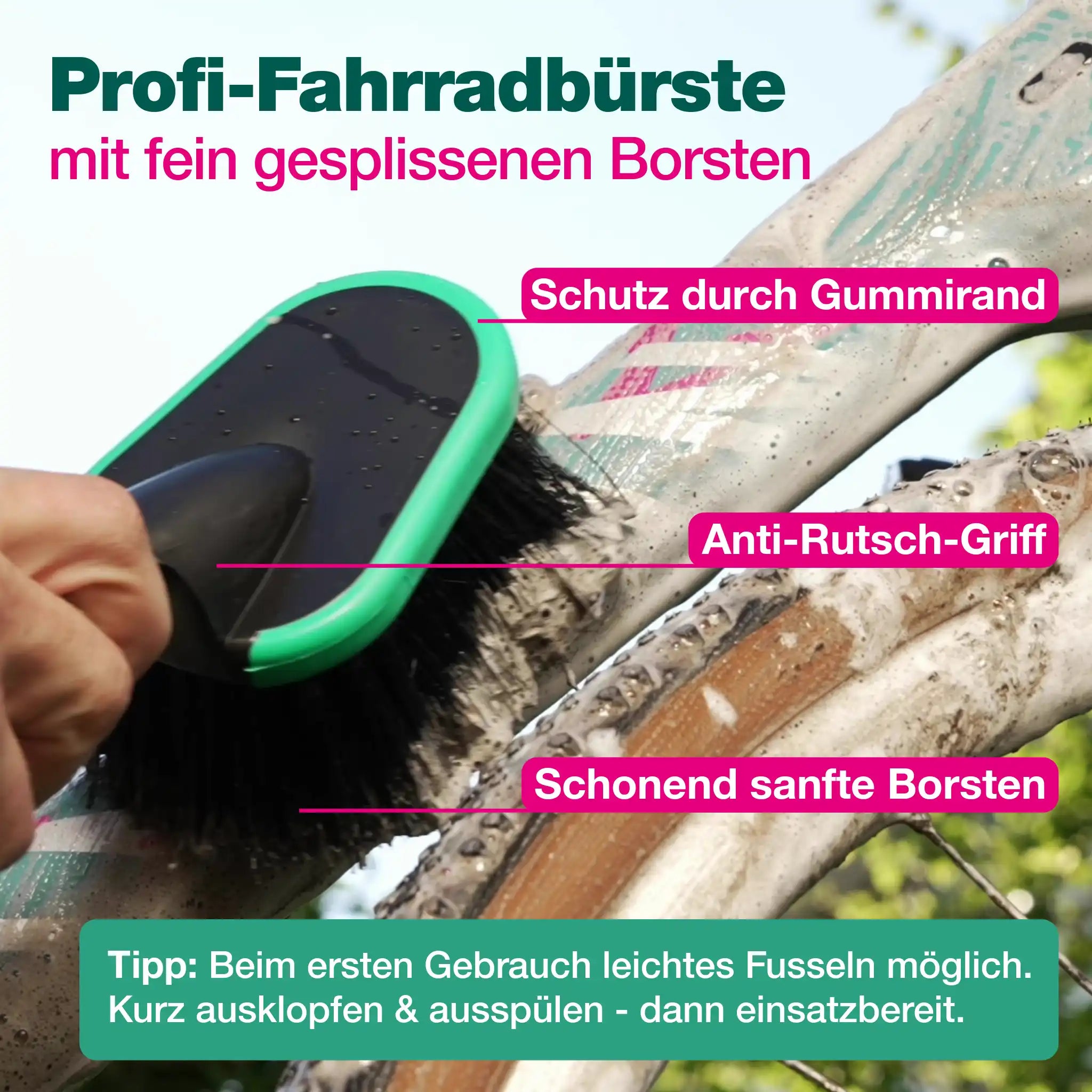 Fahrradreinigung Zubehör-Set (DUO 2-teilig)