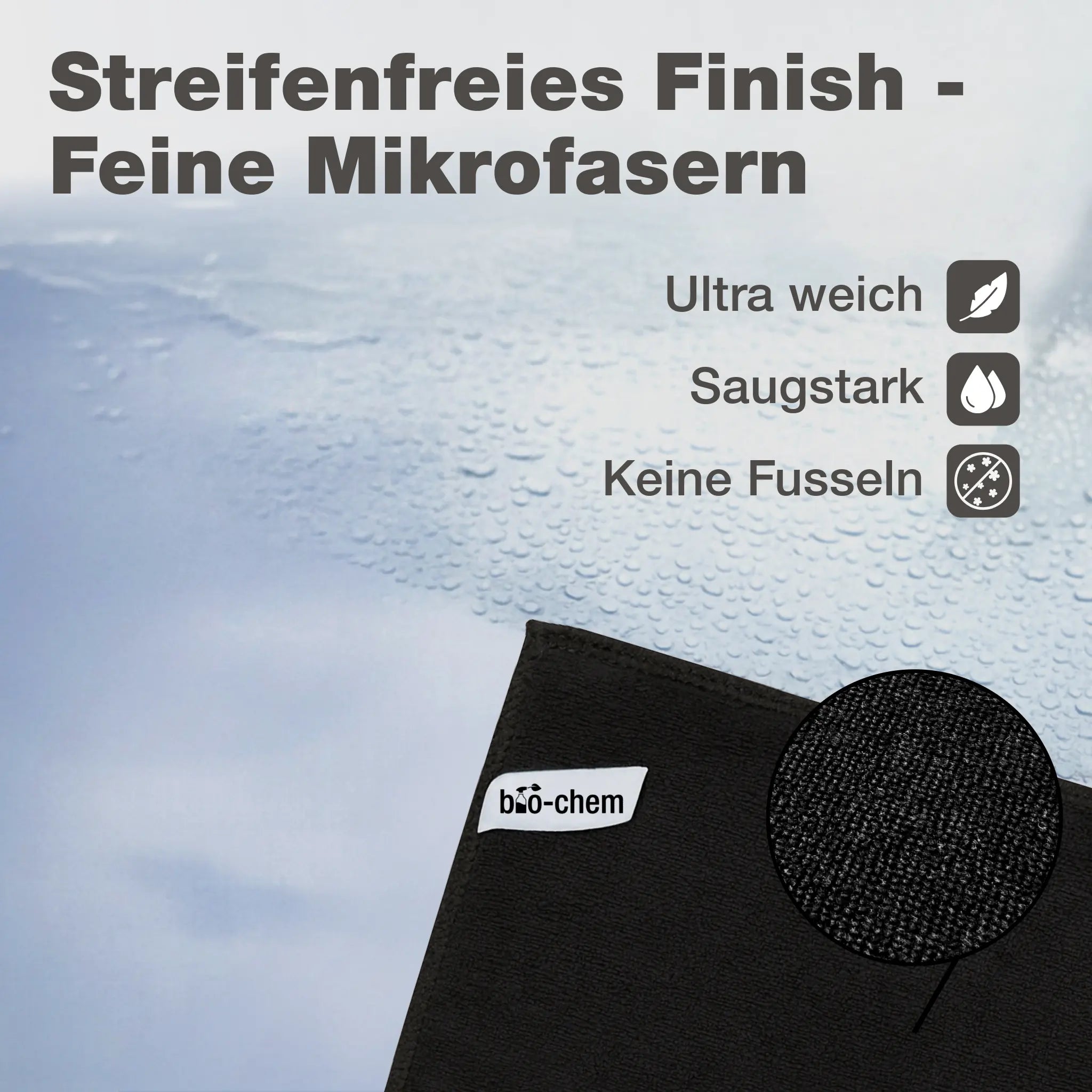 Mikrofasertuch Schwarz