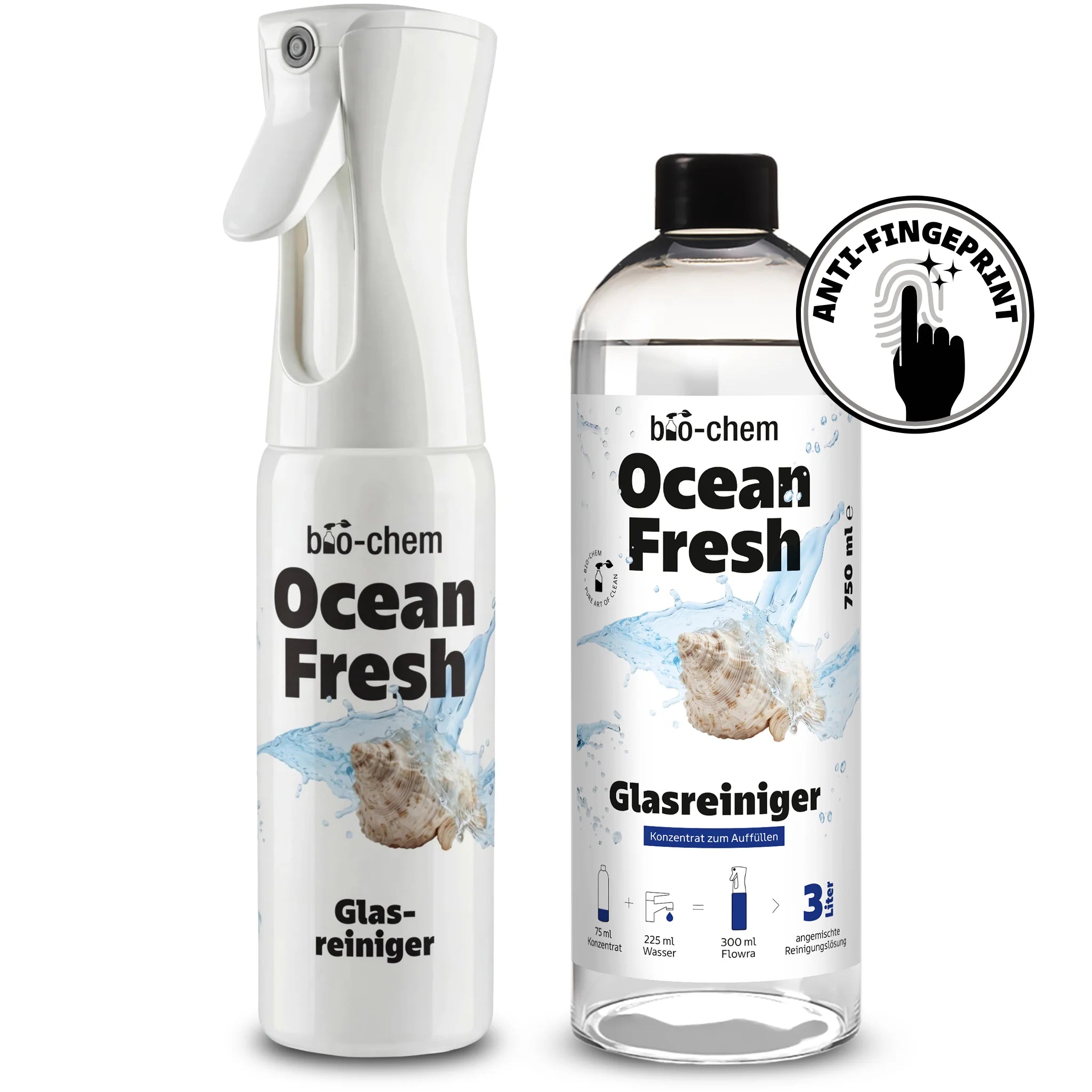 glasreiniger konzentrat set ocean fresh