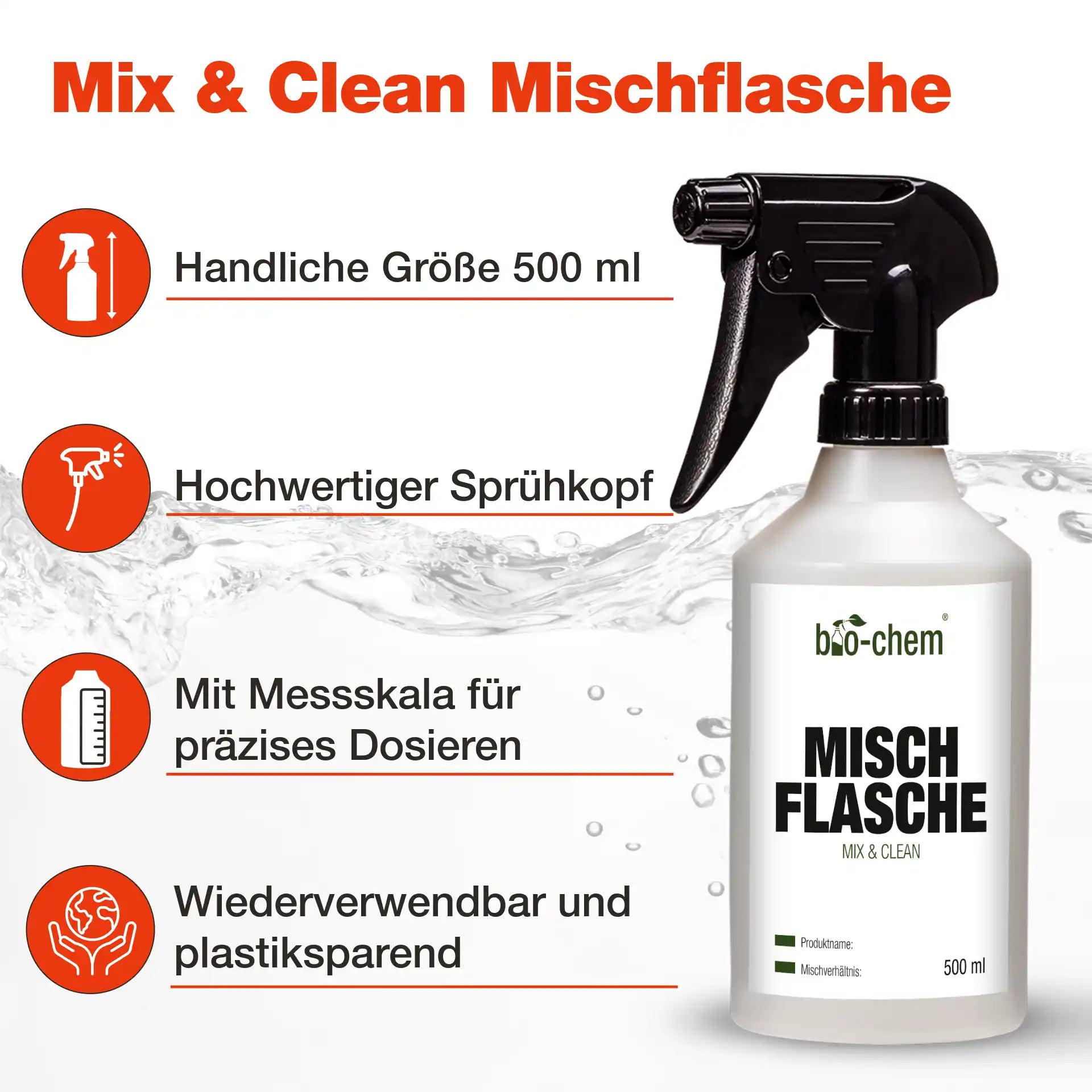 bio-chem Mischflasche mixe und spare